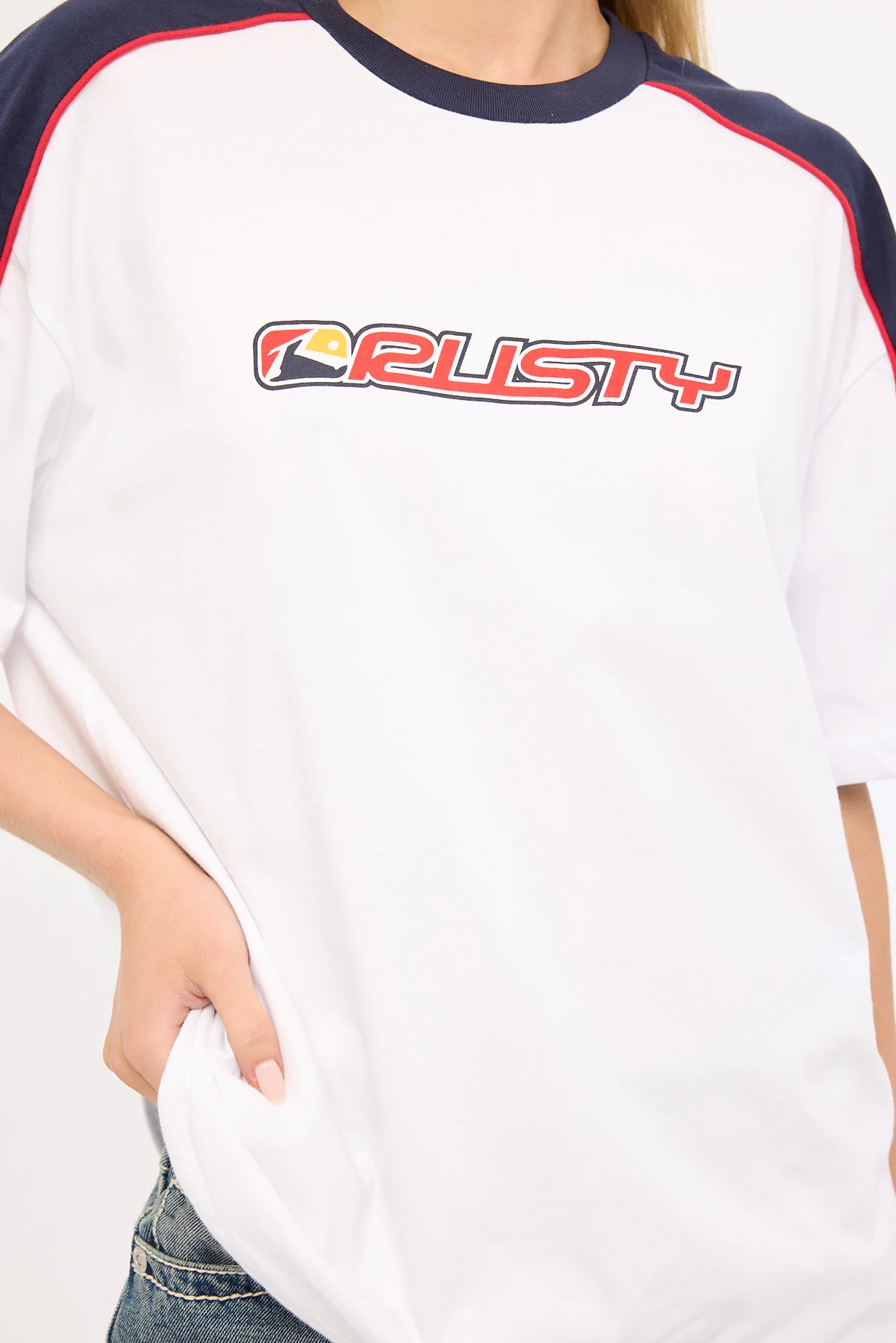 Rusty Archived Shooter Oversize Tee White - Image 6
