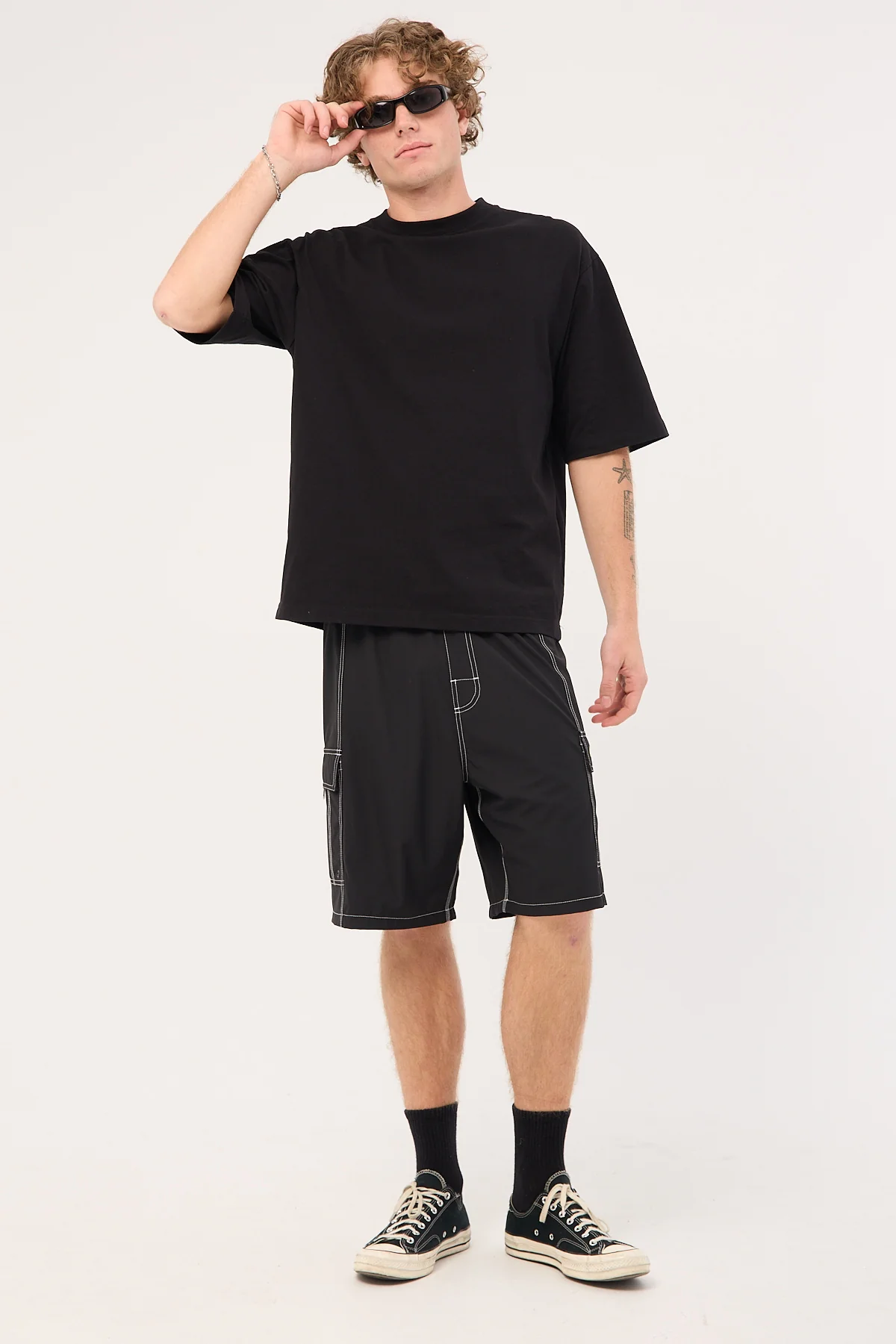 Rusty Artful Dodger Elastic Waist Boardshort Black