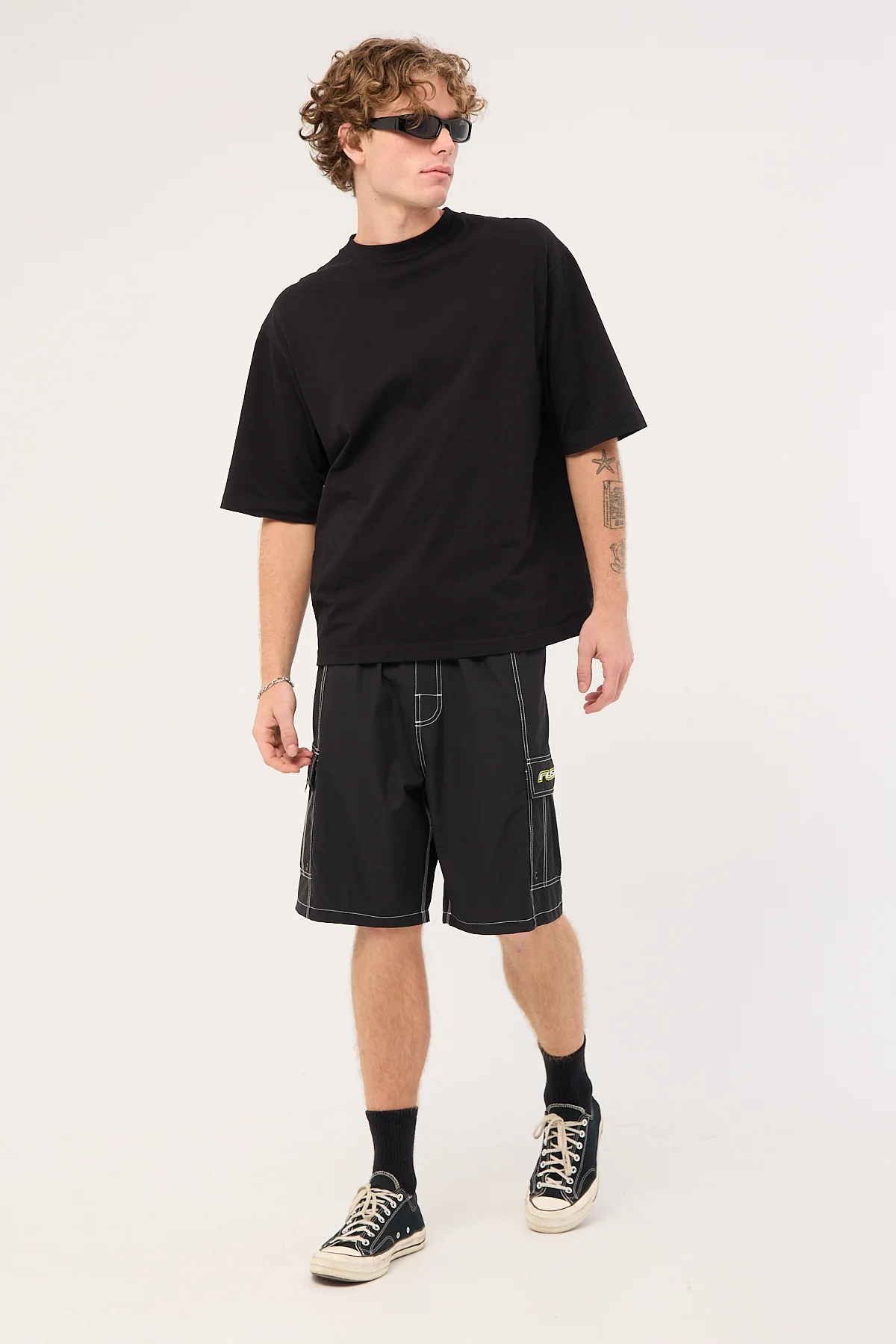 Rusty Artful Dodger Elastic Waist Boardshort Black - Image 2