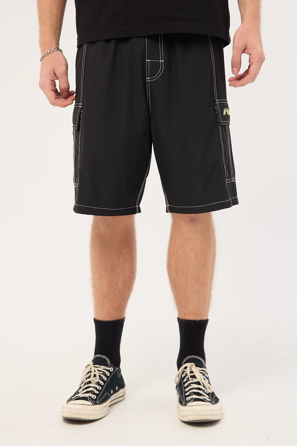 Rusty Artful Dodger Elastic Waist Boardshort Black - Image 3