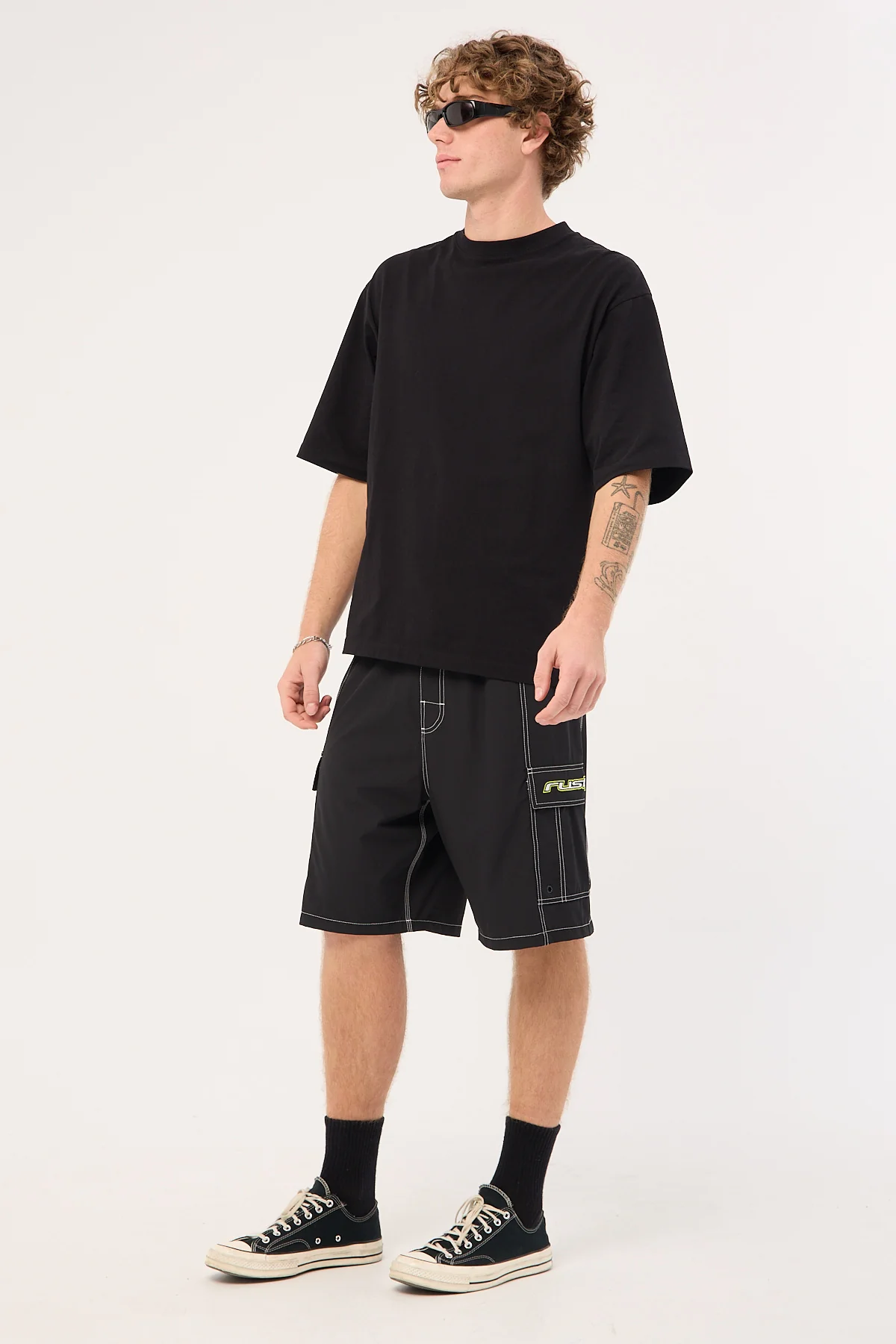 Rusty Artful Dodger Elastic Waist Boardshort Black - Image 4