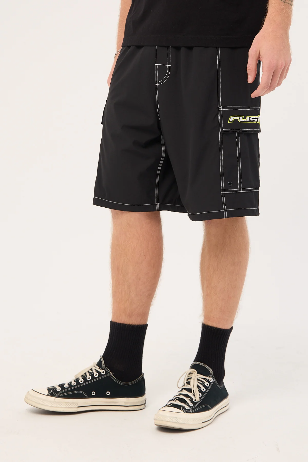 Rusty Artful Dodger Elastic Waist Boardshort Black - Image 5