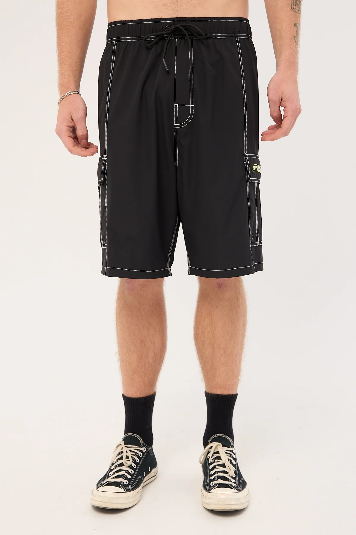 Rusty Artful Dodger Elastic Waist Boardshort Black - Image 9