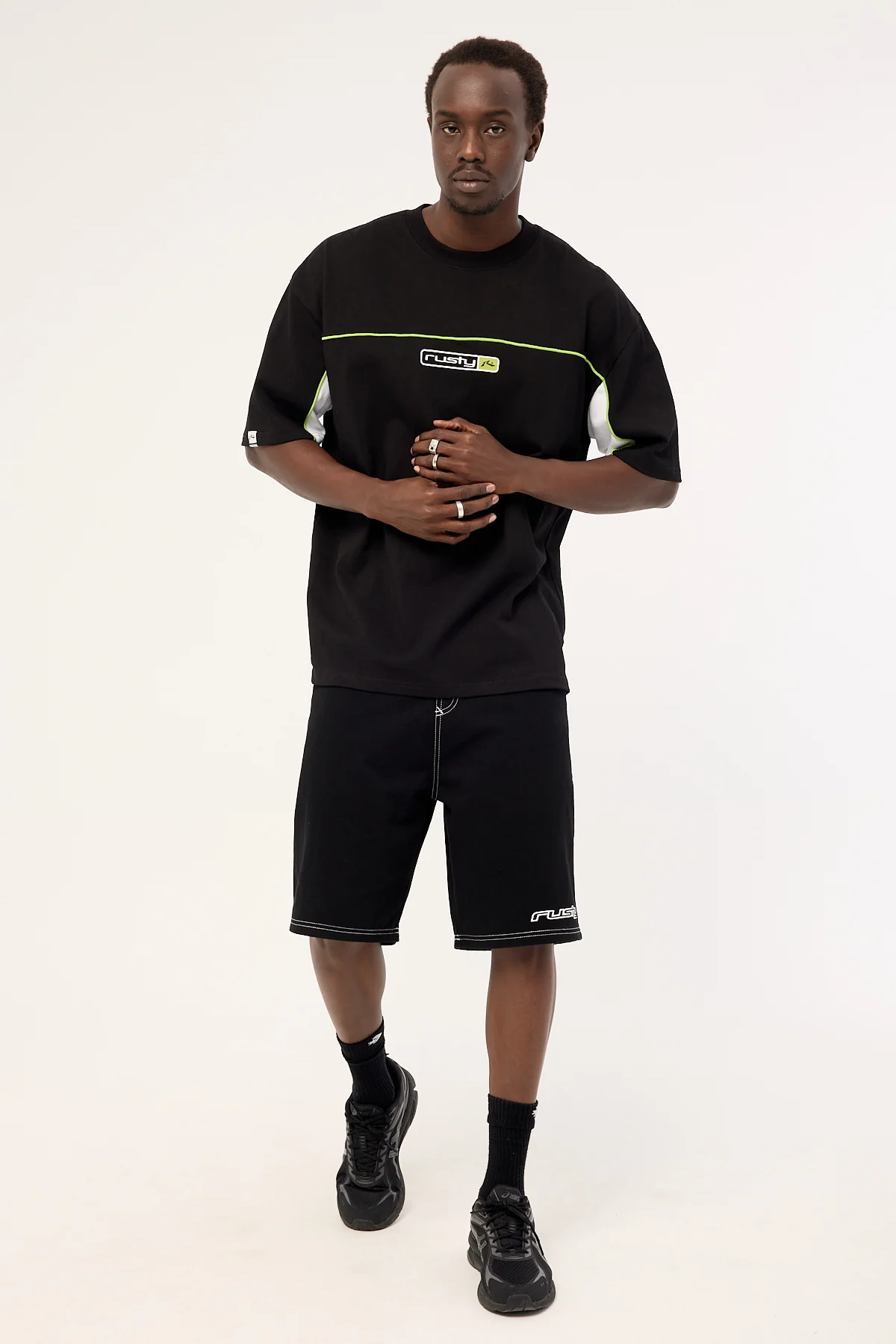 Rusty Baggus Elastic Short Black