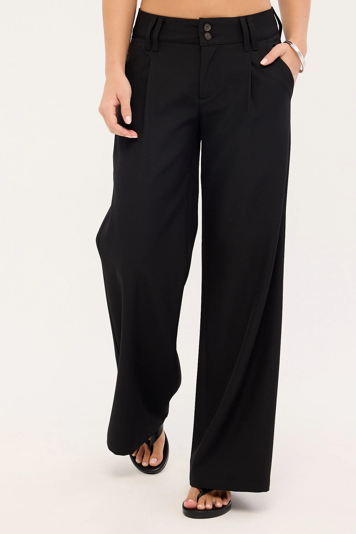 Rusty Beverley Low Rise Suit Pant Black - Image 2