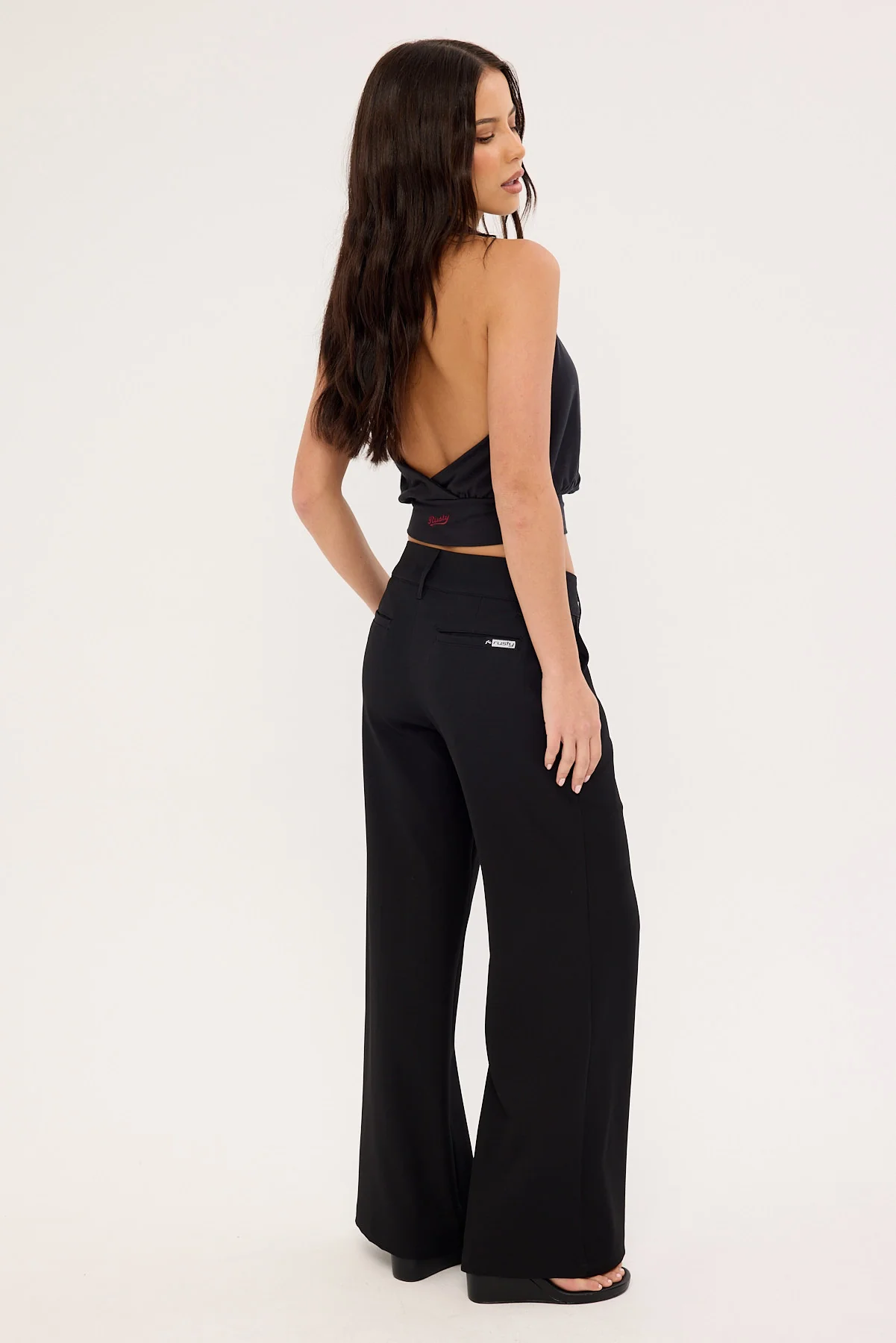 Rusty Beverley Low Rise Suit Pant Black - Image 5