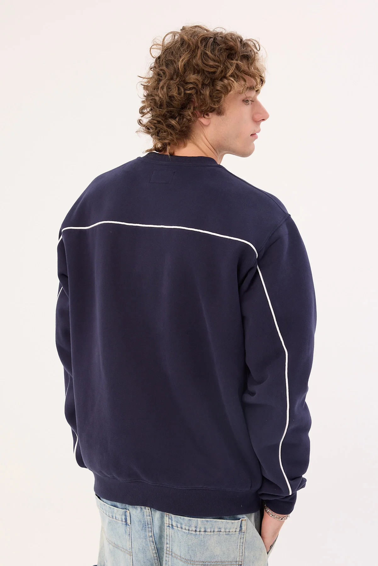 Rusty Bolter Crew Fleece Navy Blue - Image 5