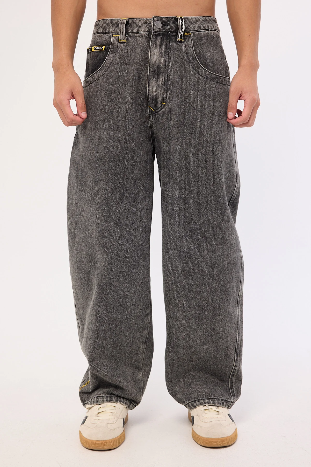 Rusty Boneyard Cacoon Jean Washed Black - Image 9