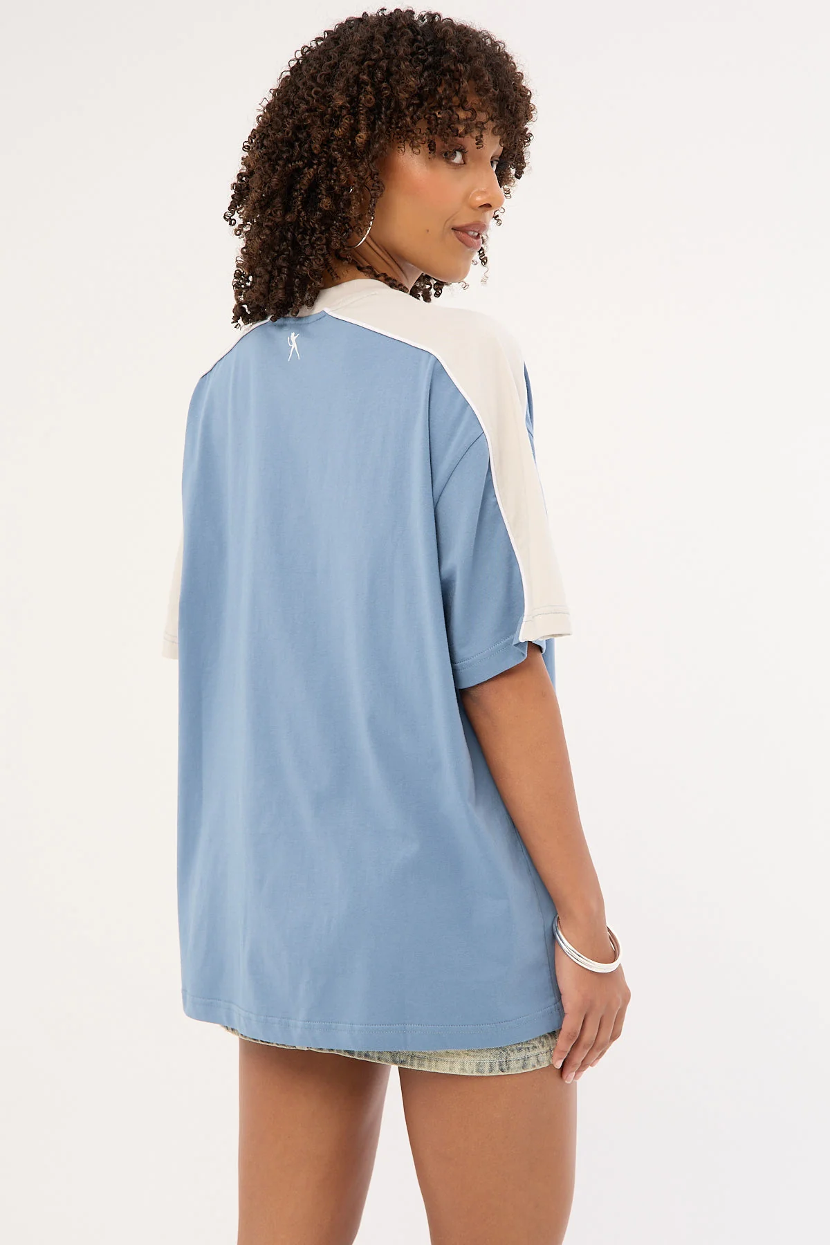 Rusty Bullet Brooks Oversize Tee Dusty Blue - Image 6