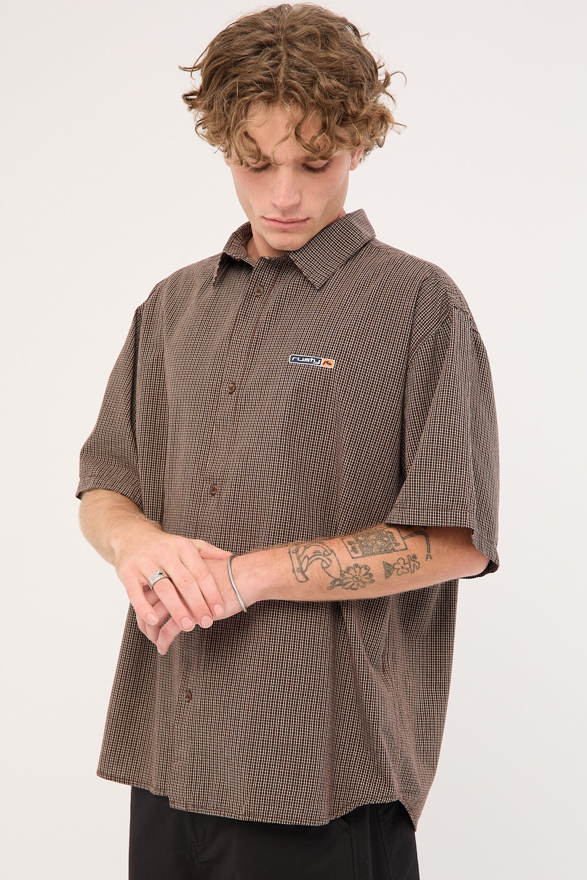 Rusty Button Wood Check Shirt Java Plaid - Image 4