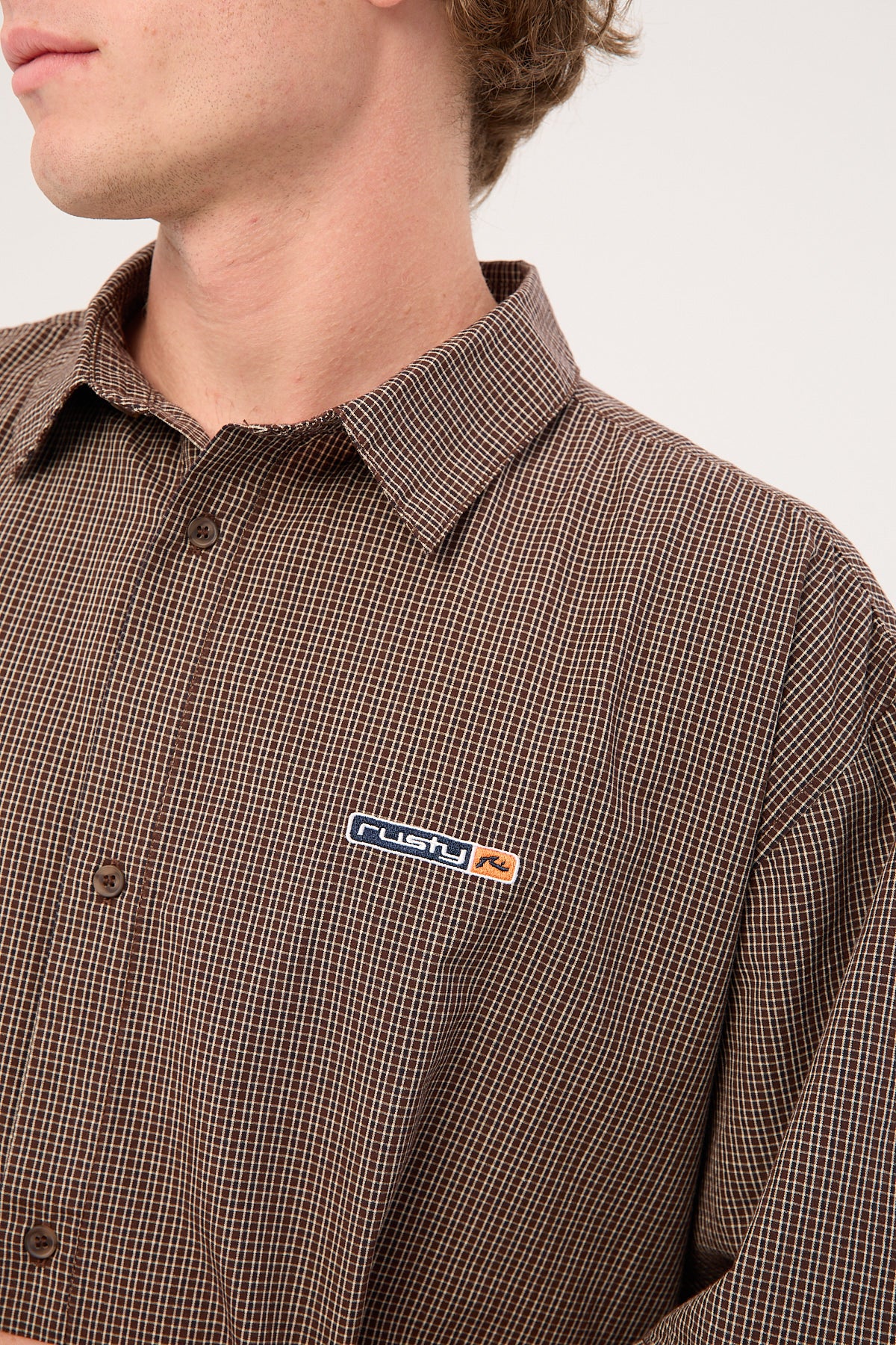 Rusty Button Wood Check Shirt Java Plaid - Image 6