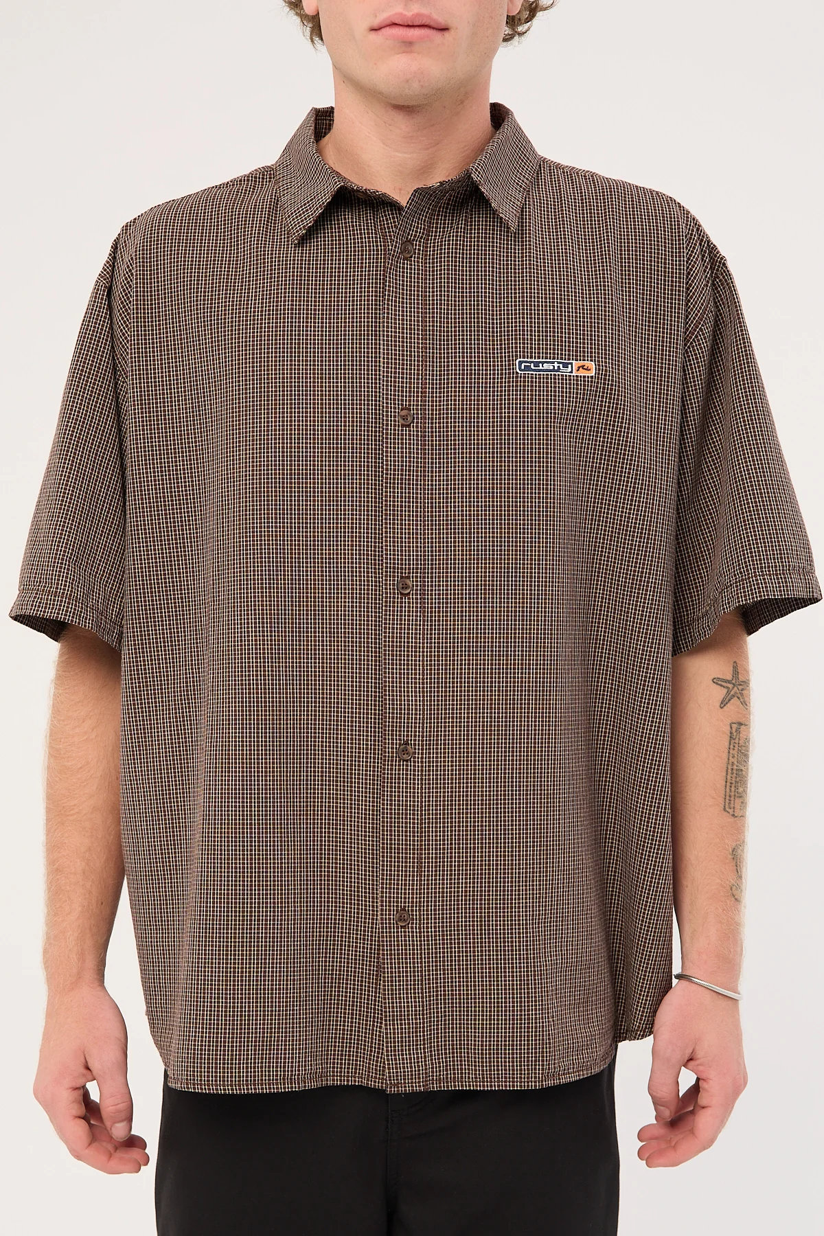 Rusty Button Wood Check Shirt Java Plaid - Image 7