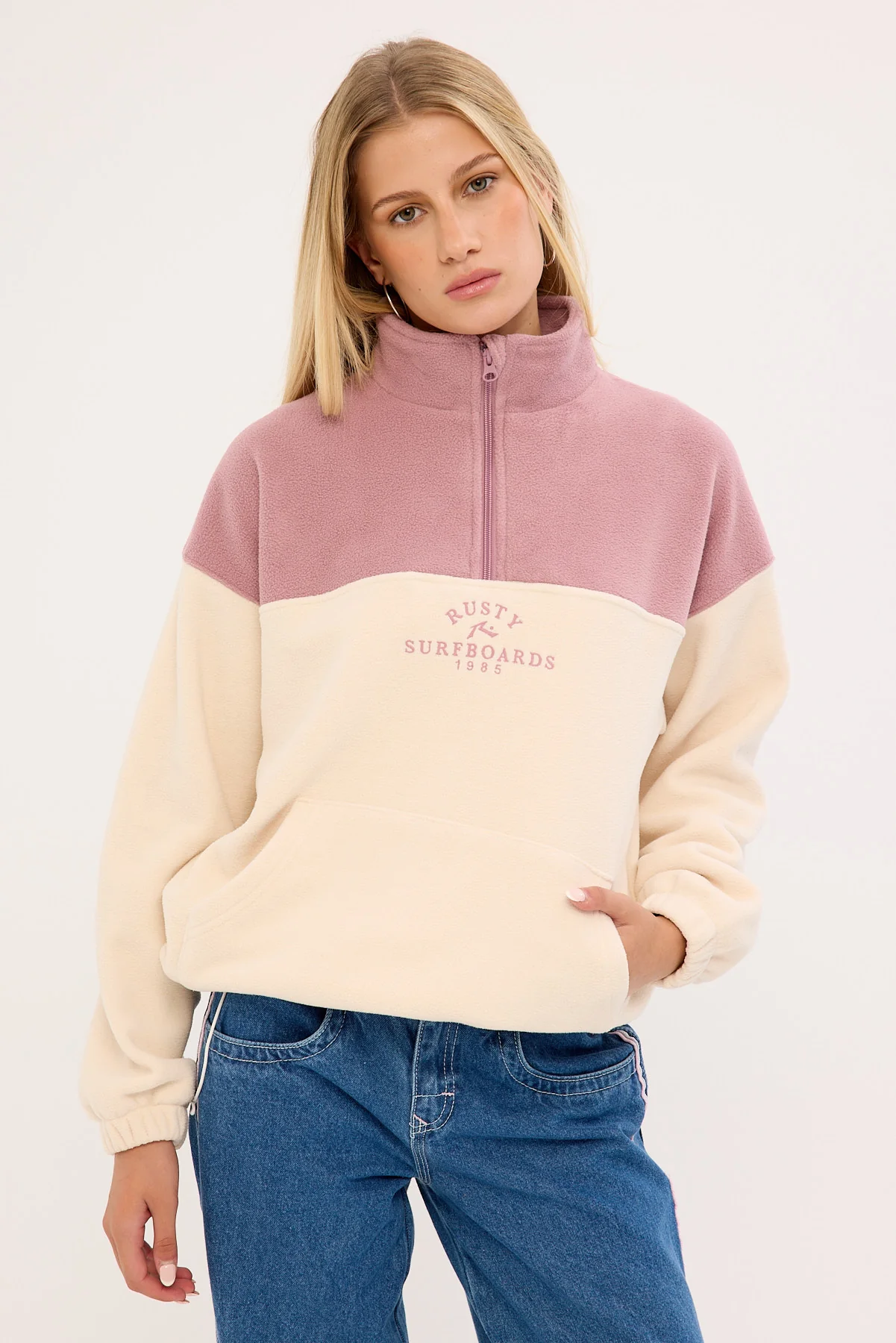 Rusty Central Division Crew Polar Fleece Pink A Boo - Image 6