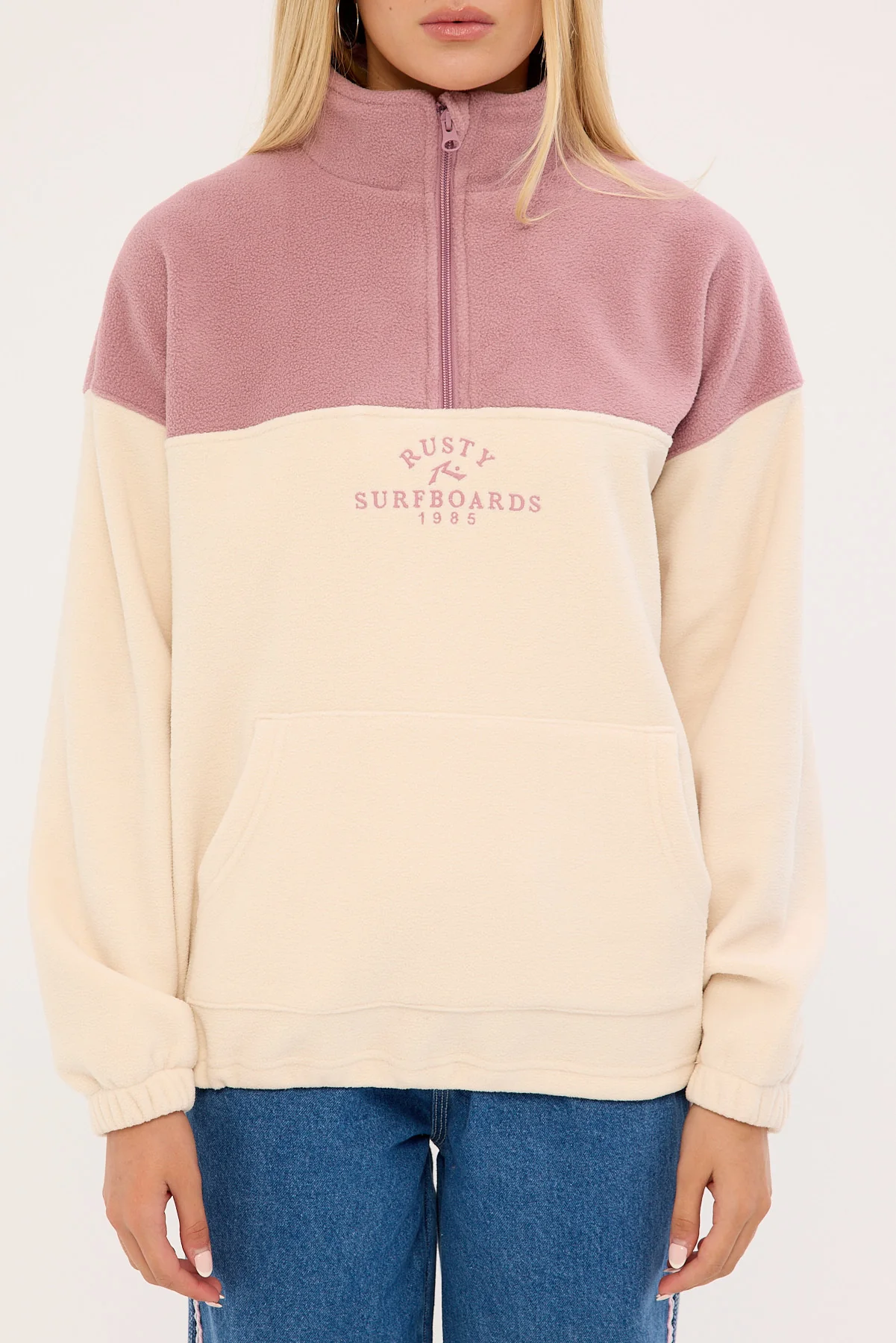 Rusty Central Division Crew Polar Fleece Pink A Boo - Image 7