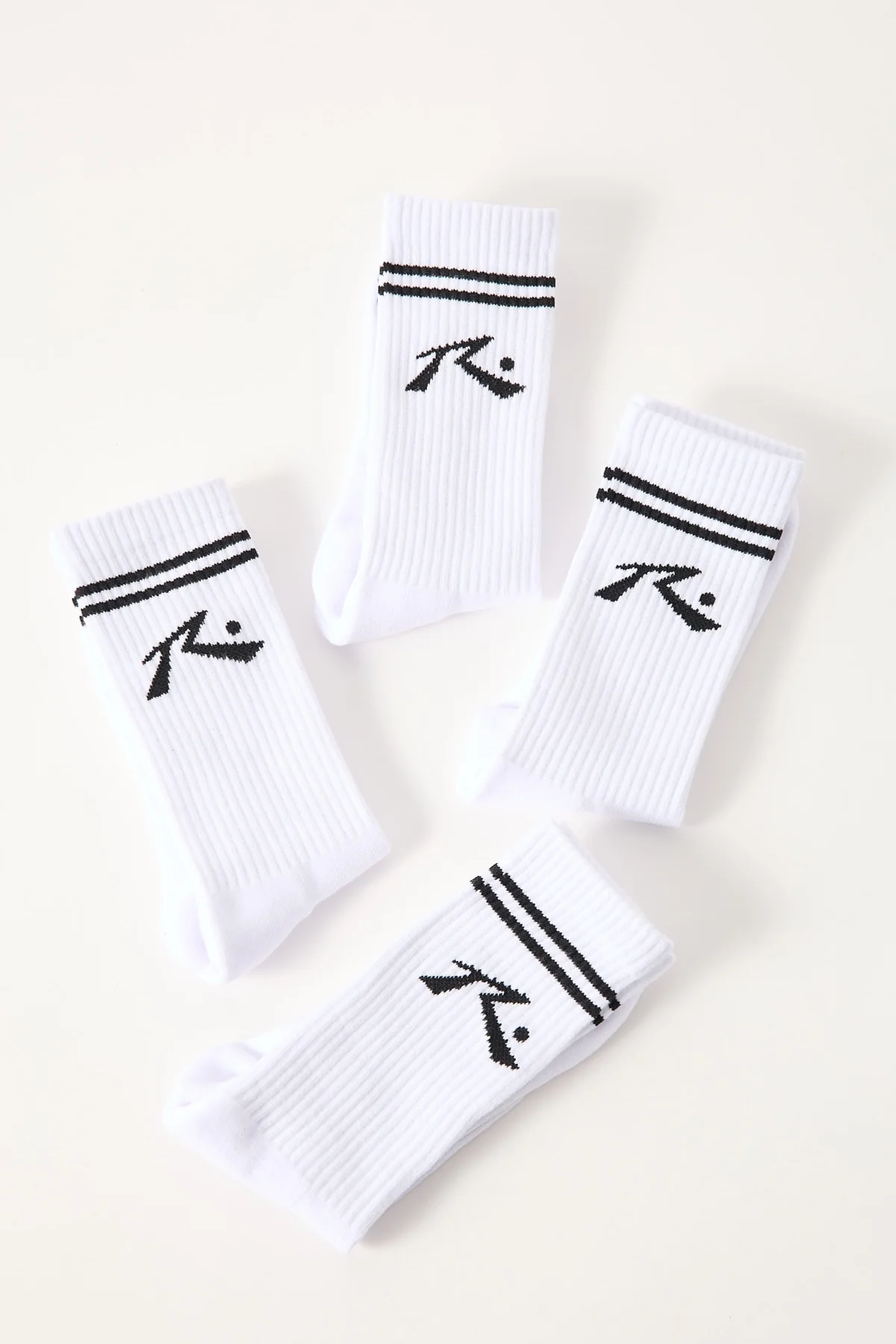 Rusty Comp Mid Calf 4-Sock Pack White 1 - Image 3