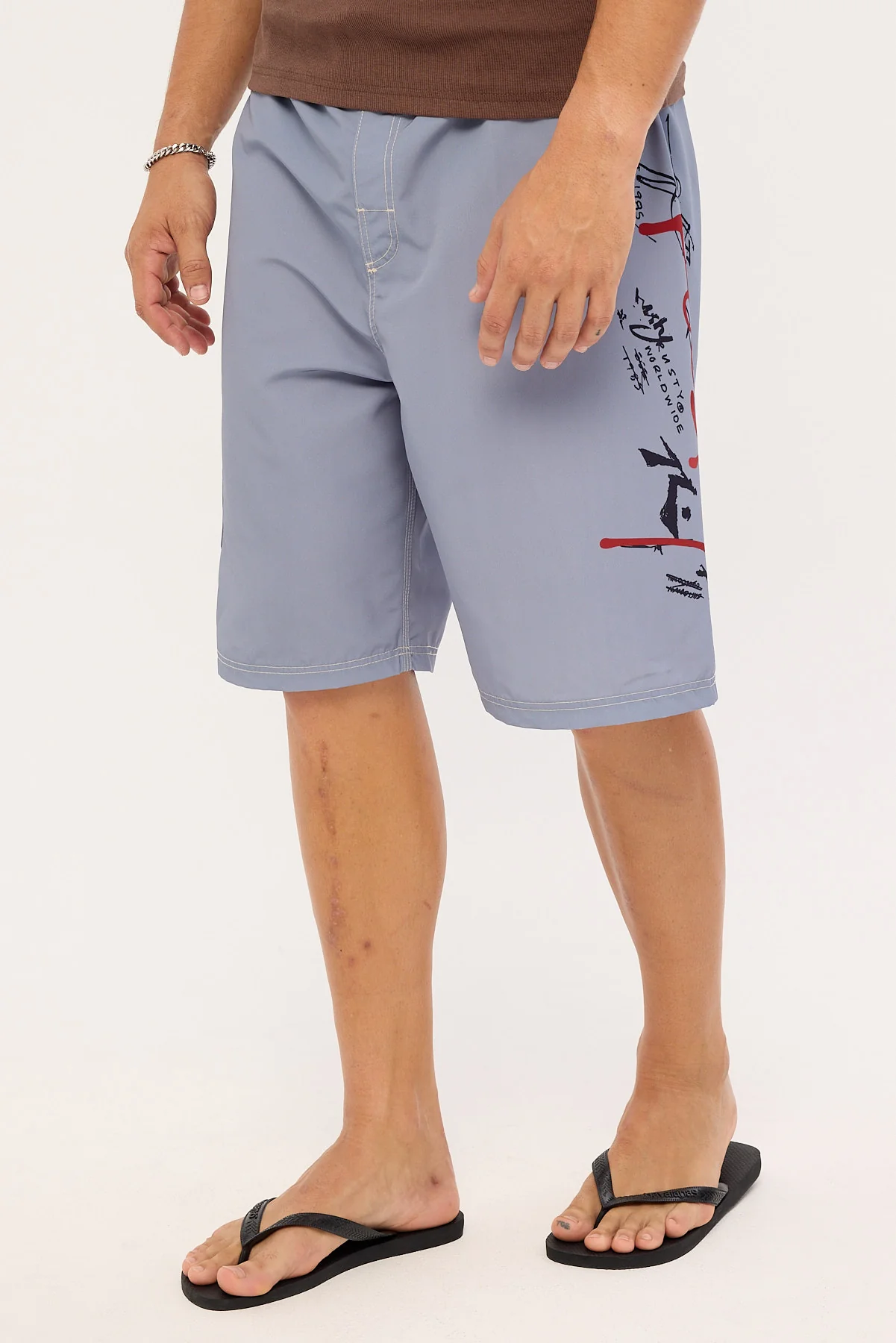 Rusty Crisis Hybrid Waist Boardshort Stone Grey - Image 3