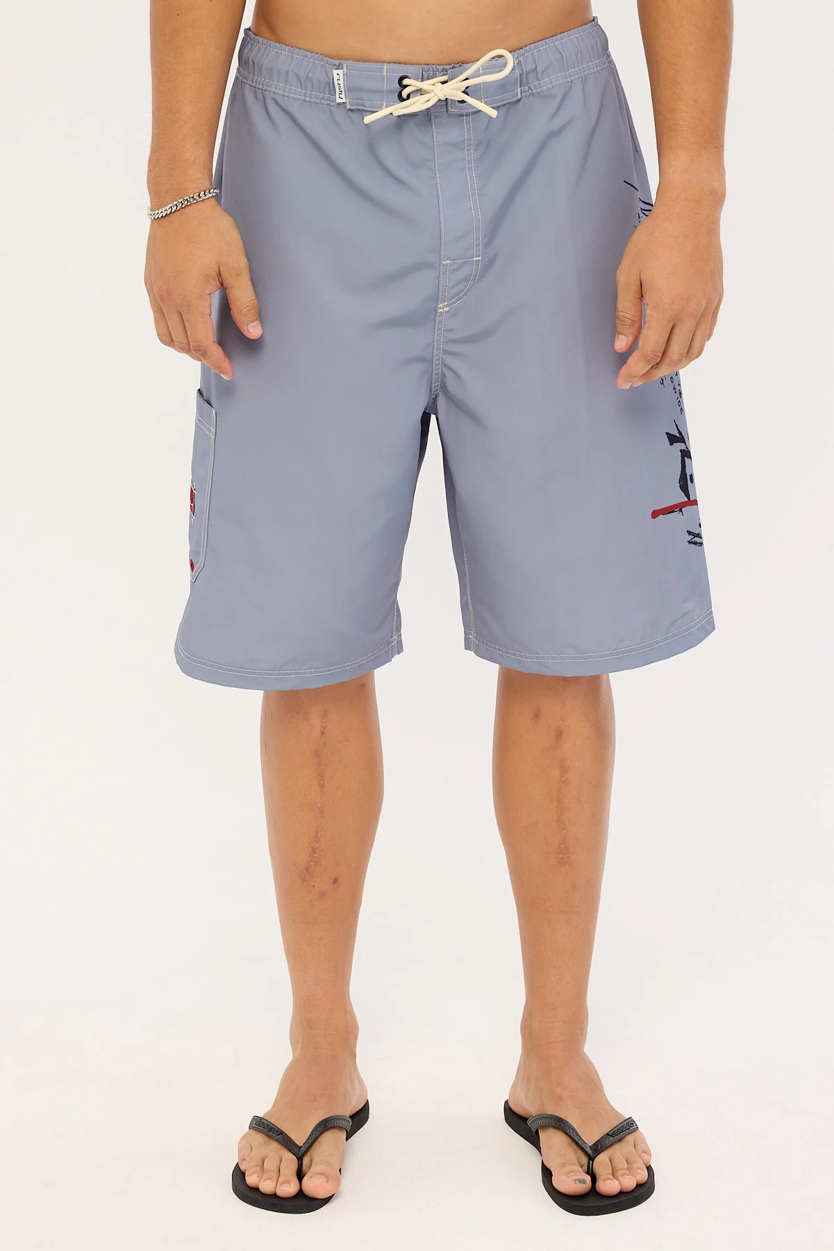 Rusty Crisis Hybrid Waist Boardshort Stone Grey - Image 7