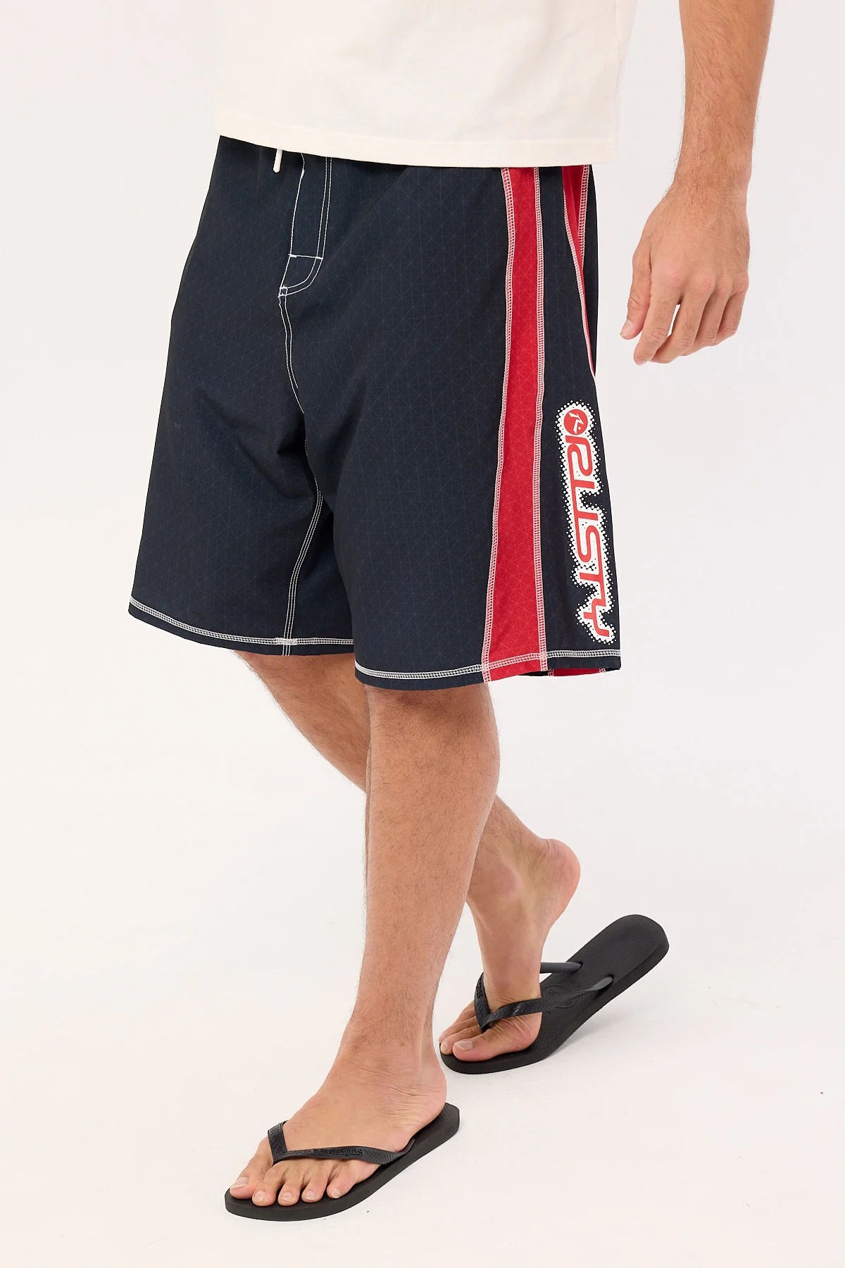 Rusty Cybernate Fixed Waist Boardshort Black - Image 3