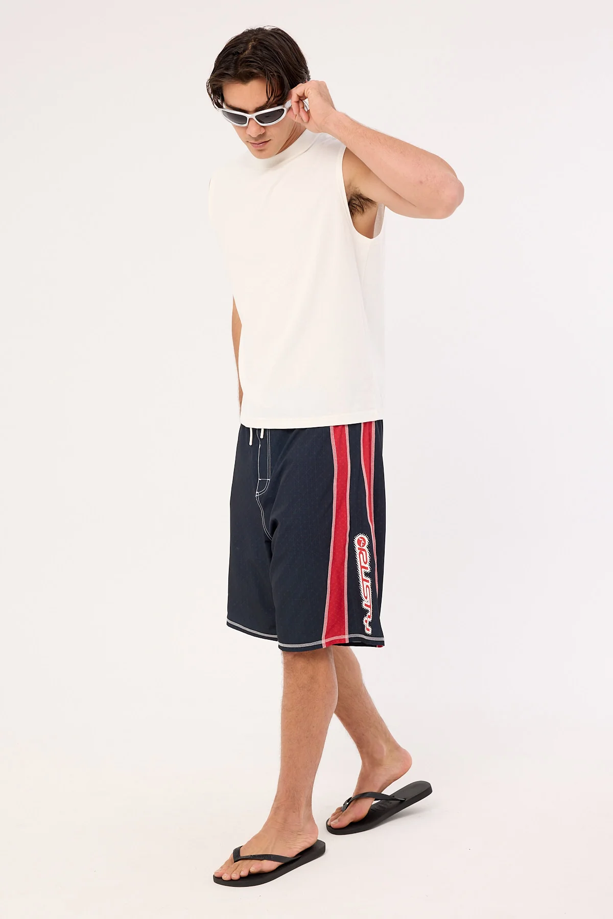 Rusty Cybernate Fixed Waist Boardshort Black - Image 4