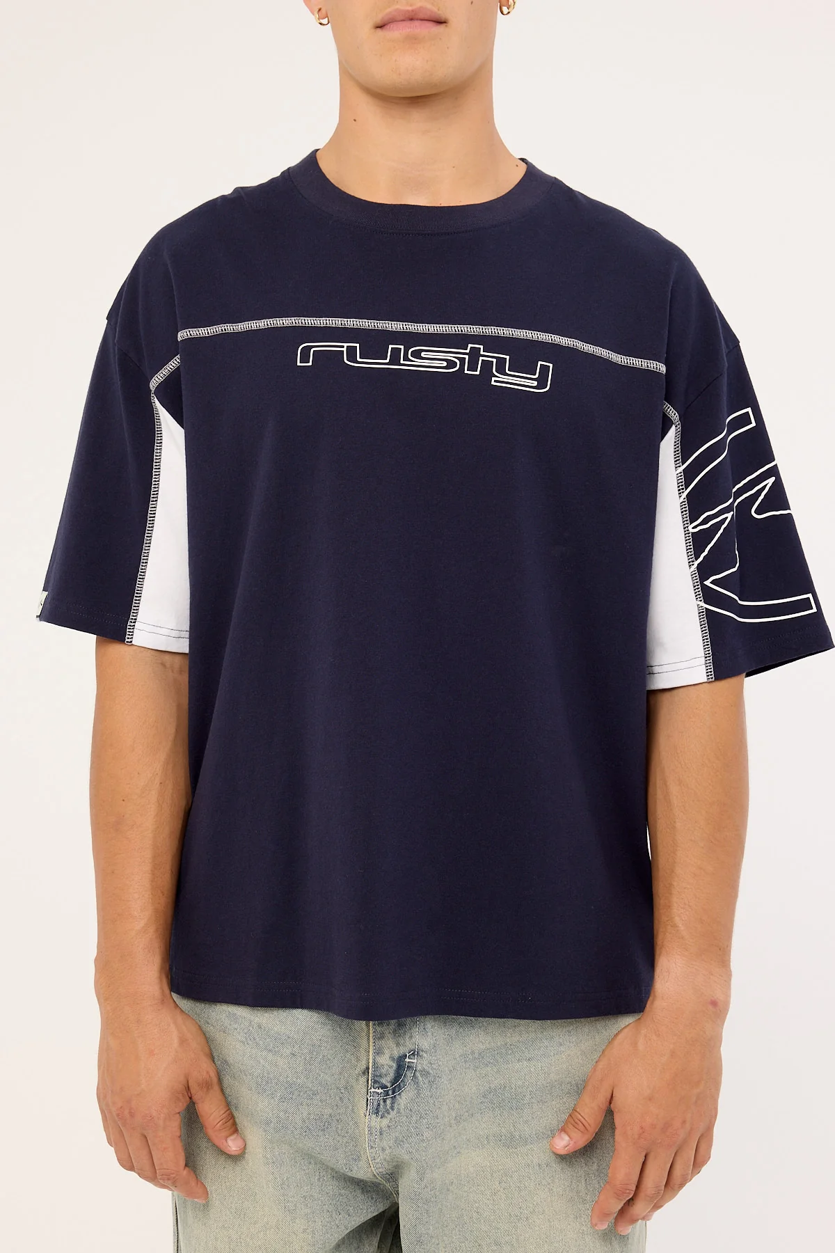 Rusty Cyberwave 2.0-? Tee Navy Blue - Image 7