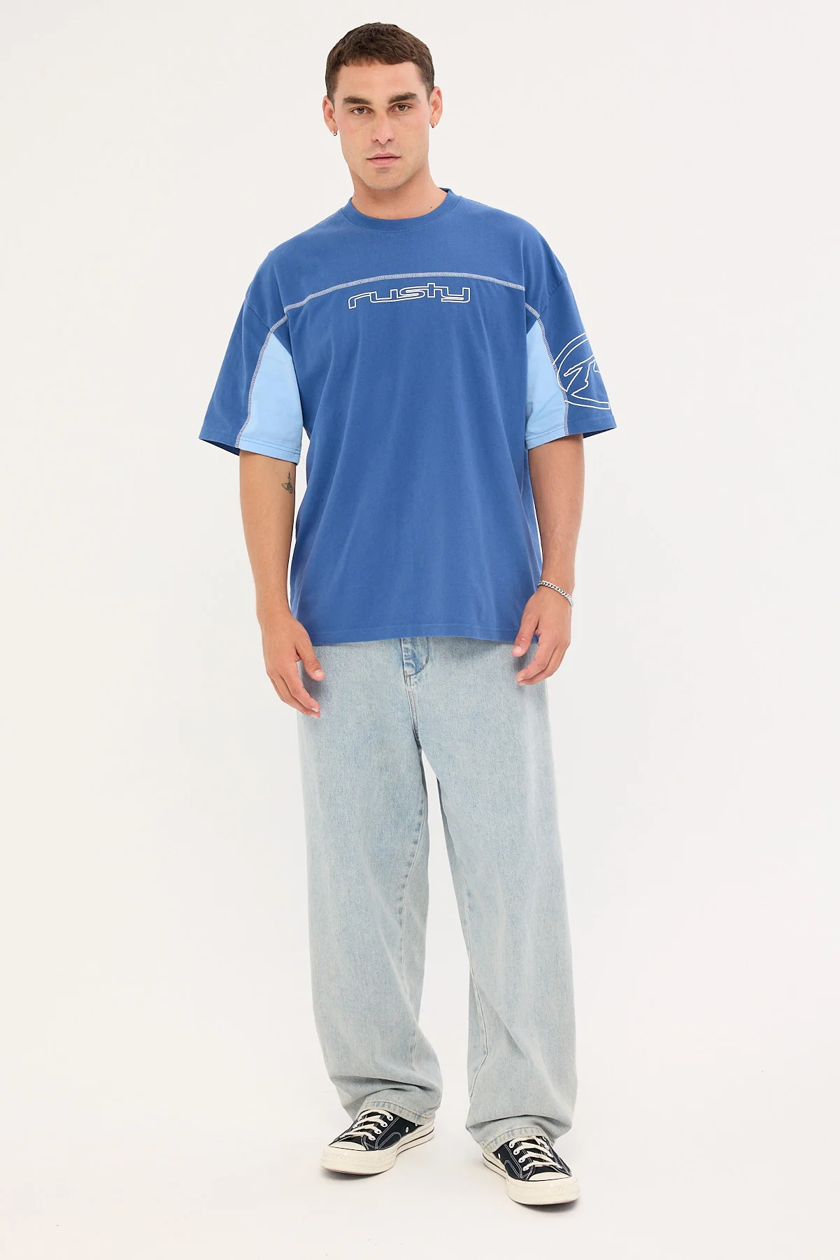 Rusty Cyberwave Tee Atlantic Blue - Image 2