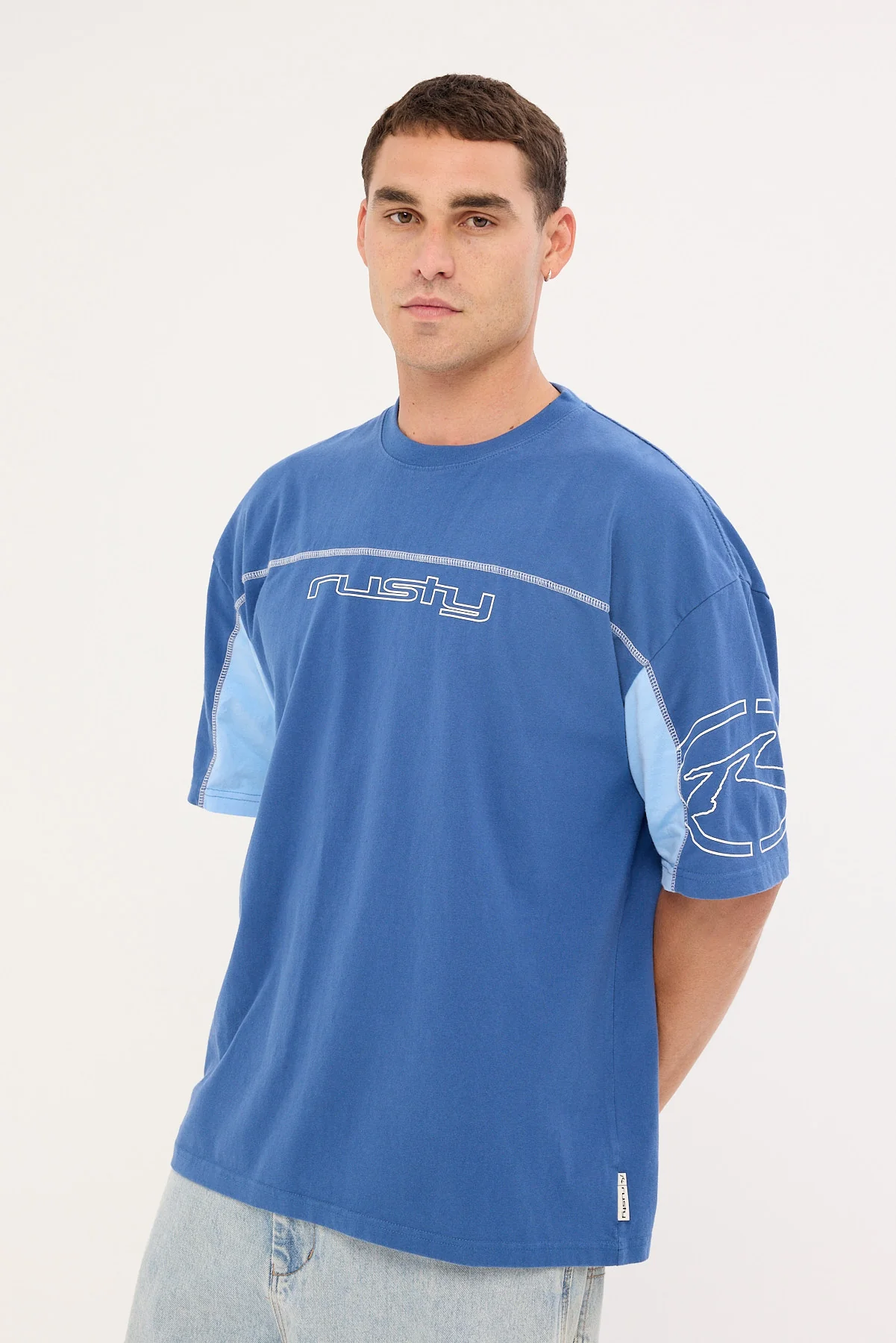 Rusty Cyberwave Tee Atlantic Blue - Image 4