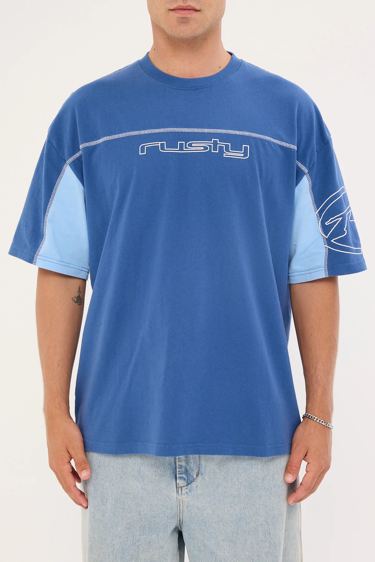 Rusty Cyberwave Tee Atlantic Blue - Image 6