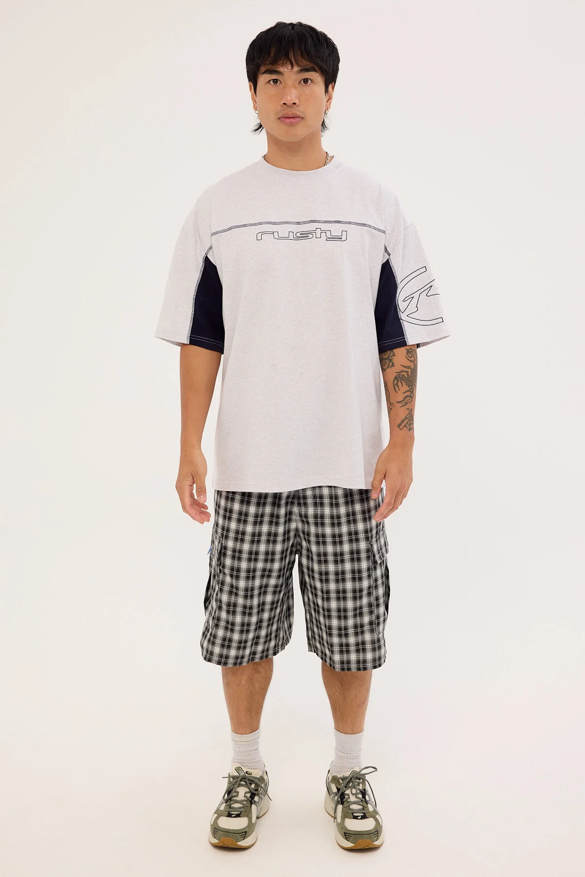 Rusty Cyberwave Tee Ecru Marle - Image 2