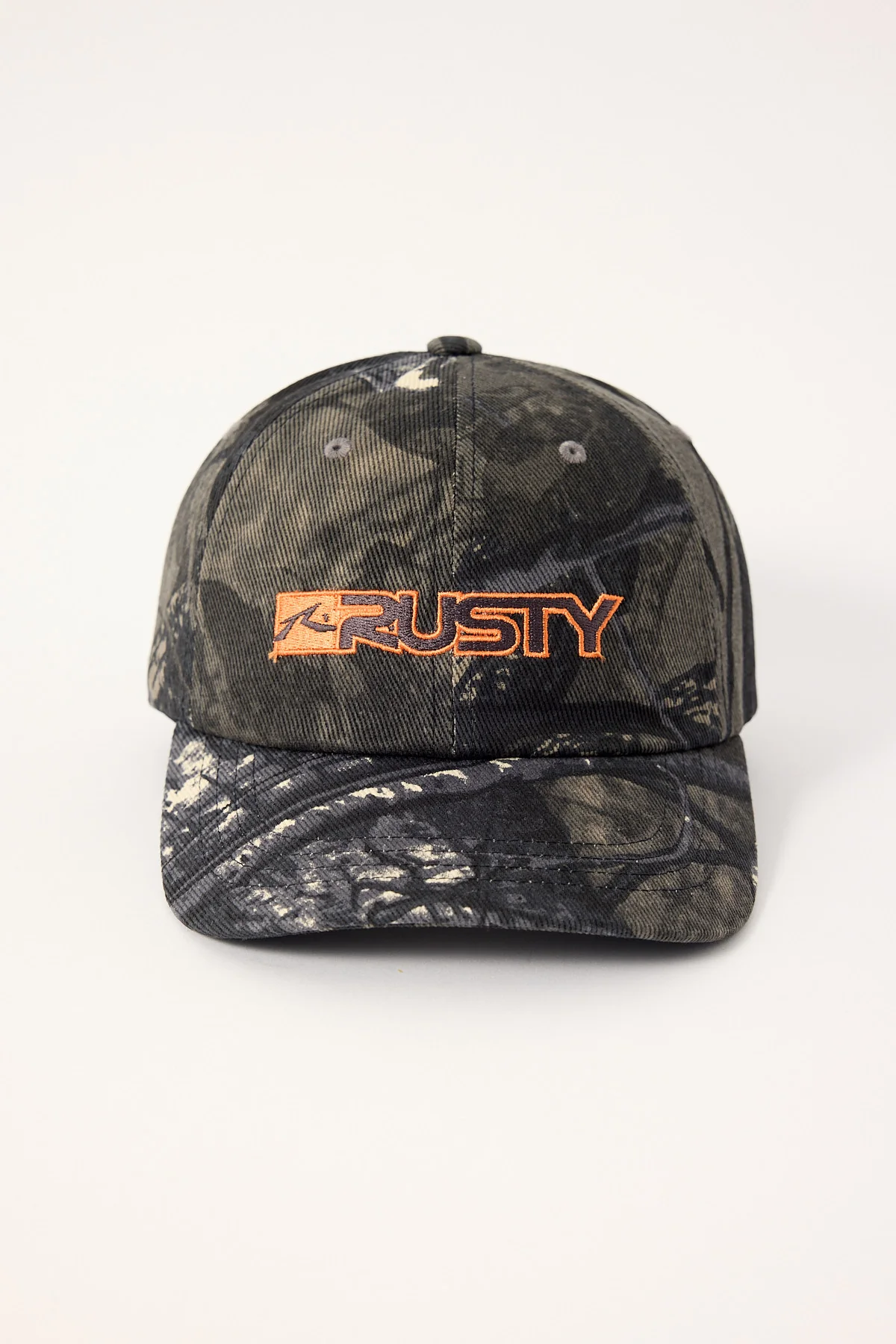 Rusty Dead End Dad Cap Grey Camo