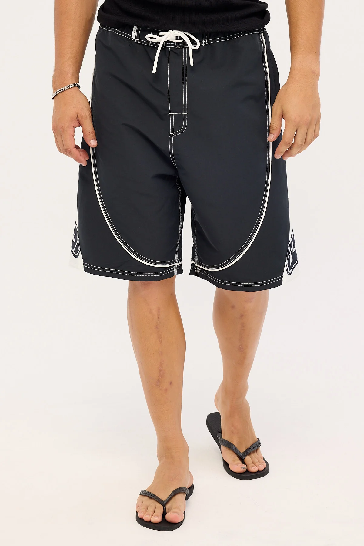 Rusty Deathroll Hybrid Waist Boardshort Black - Image 2