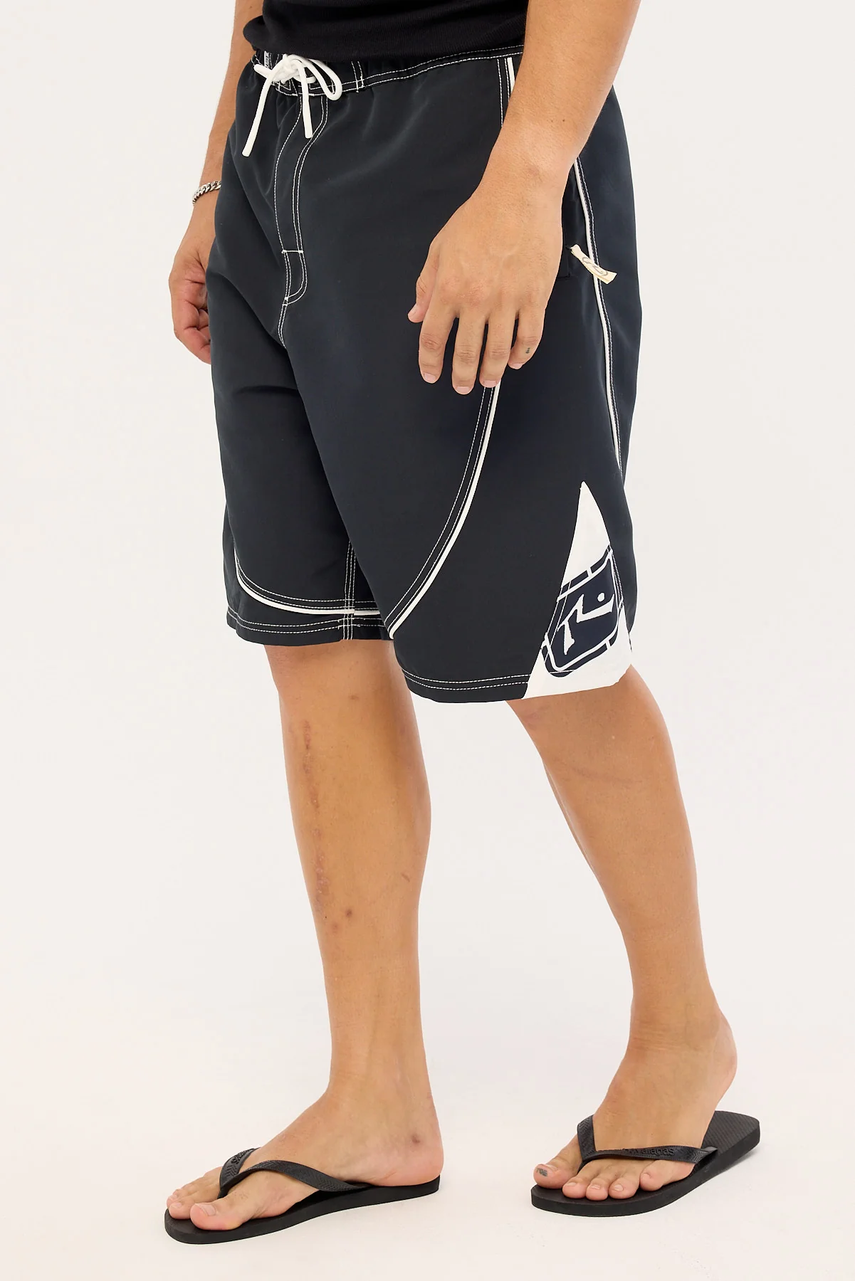Rusty Deathroll Hybrid Waist Boardshort Black - Image 3