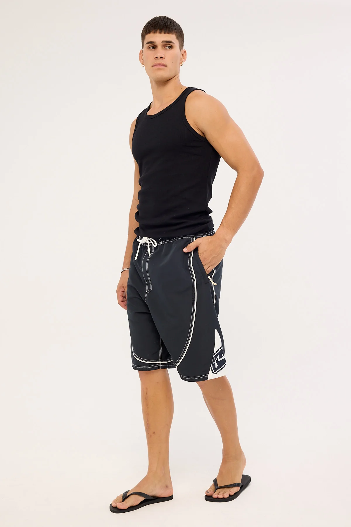 Rusty Deathroll Hybrid Waist Boardshort Black - Image 4