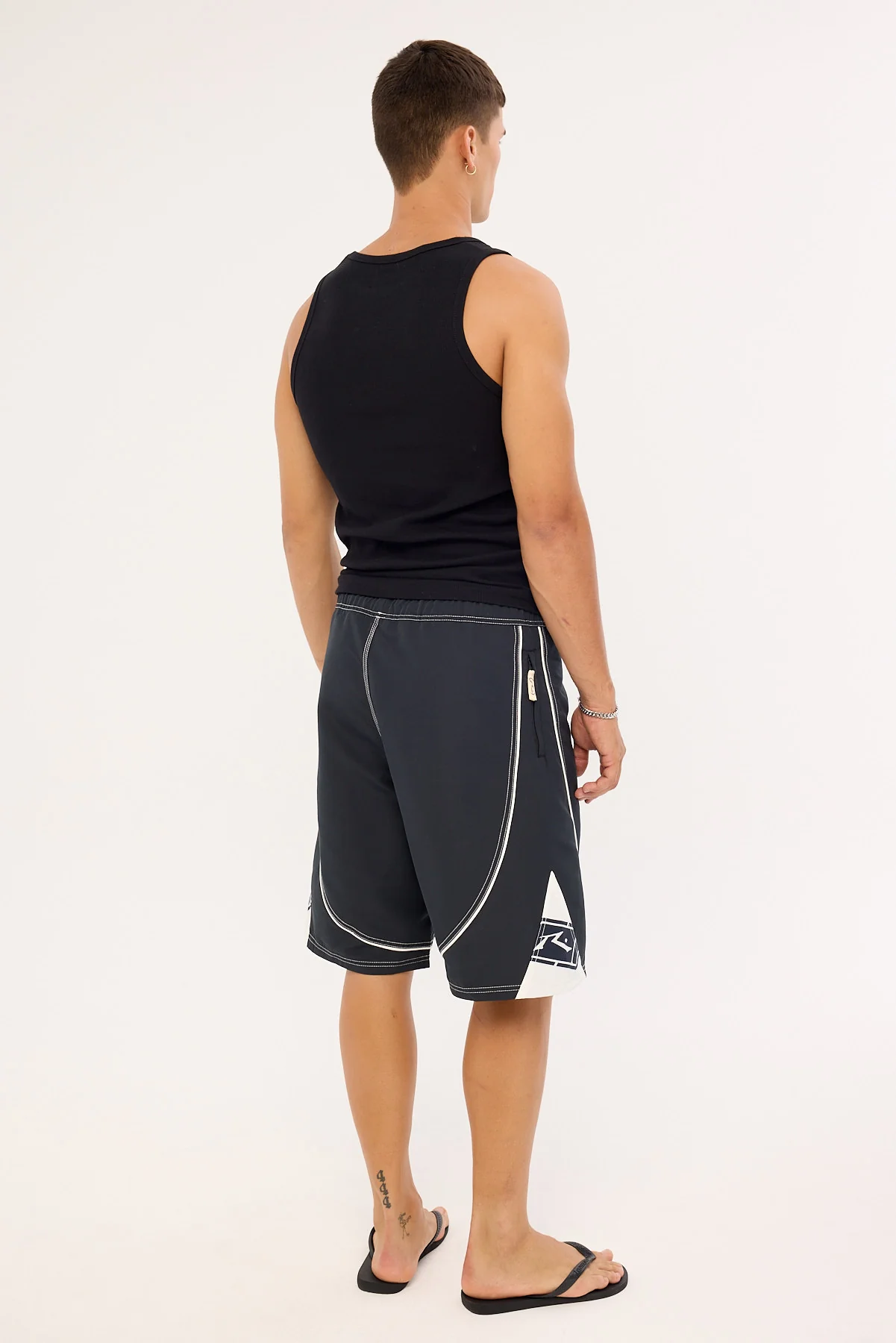Rusty Deathroll Hybrid Waist Boardshort Black - Image 5