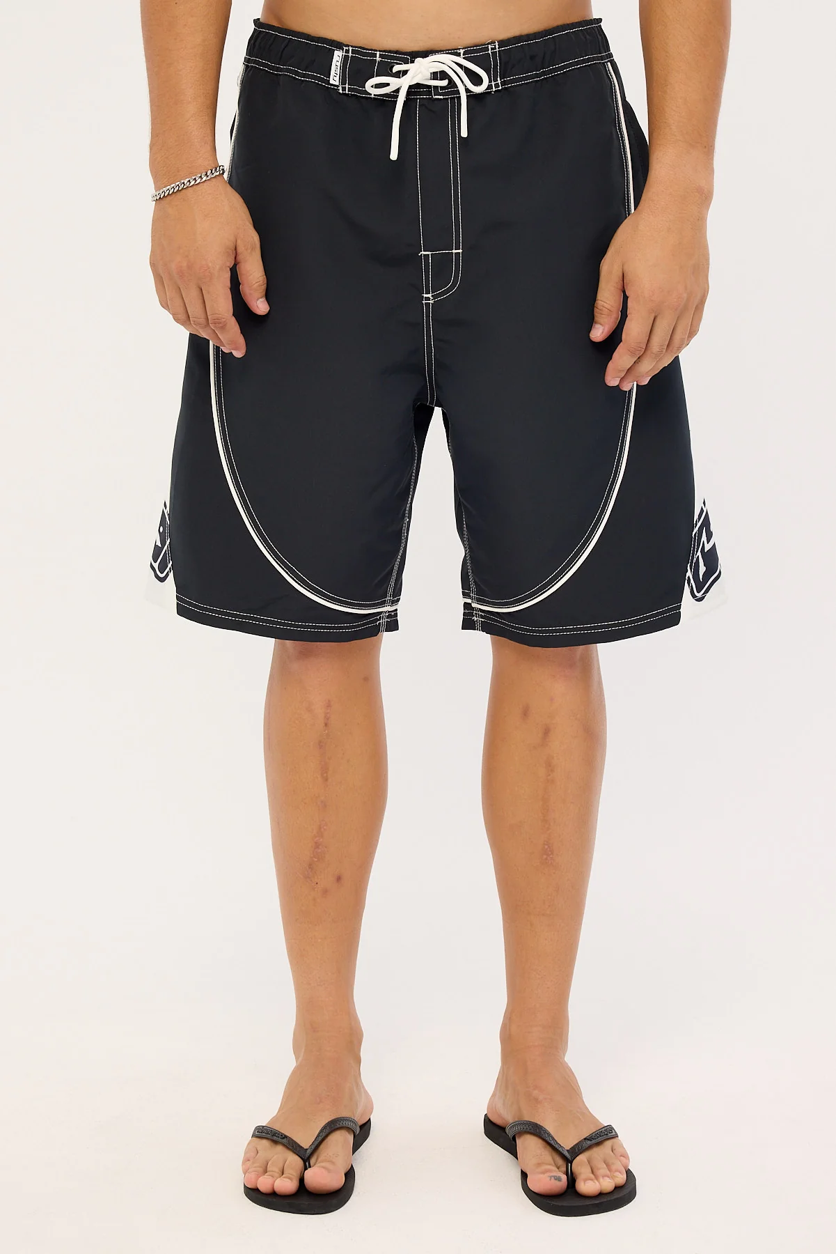 Rusty Deathroll Hybrid Waist Boardshort Black - Image 7
