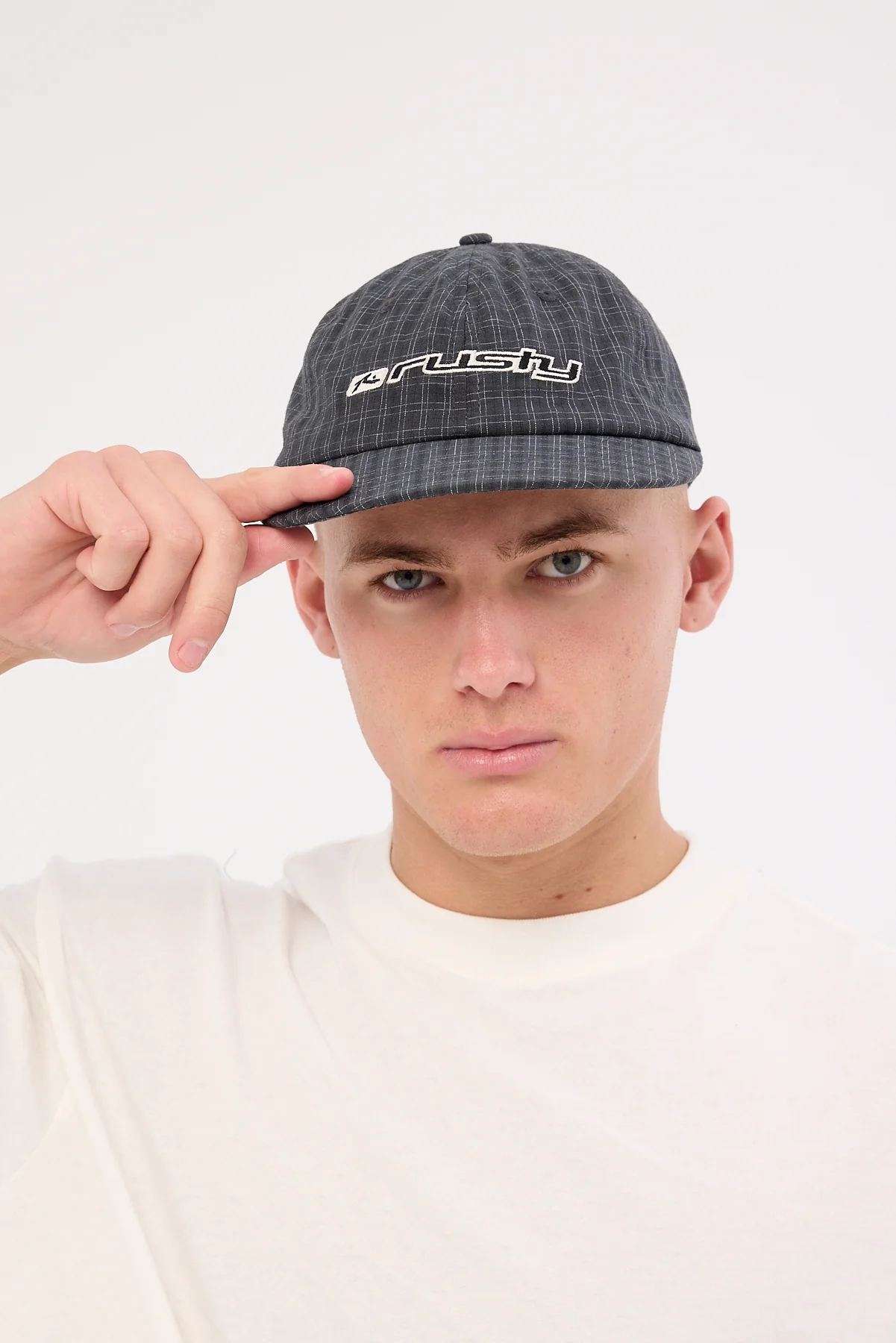 Rusty Defender Cap Black Check - Image 2
