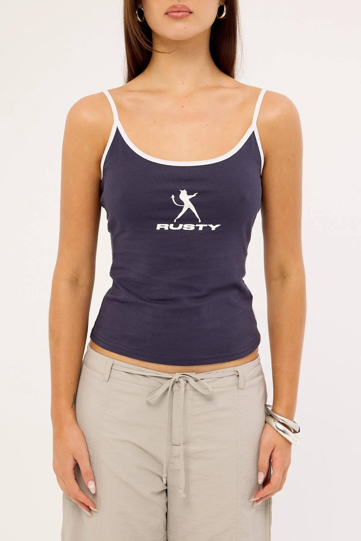 Rusty Devil Staple Singlet Navy - Image 6
