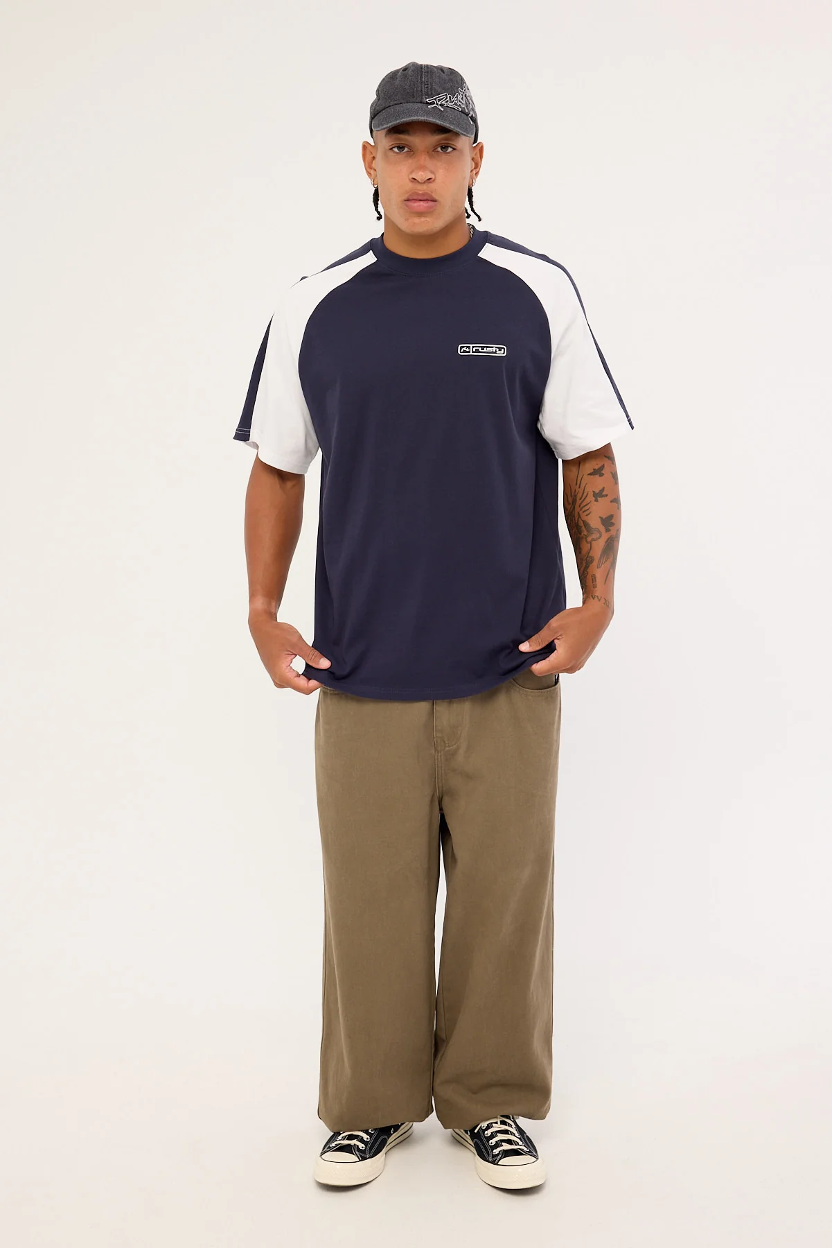 Rusty Dodger Tee Navy Blue - Image 2