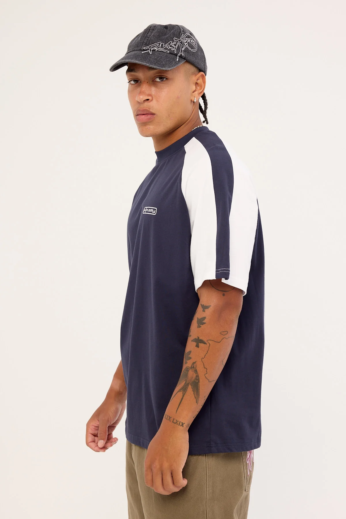 Rusty Dodger Tee Navy Blue - Image 3