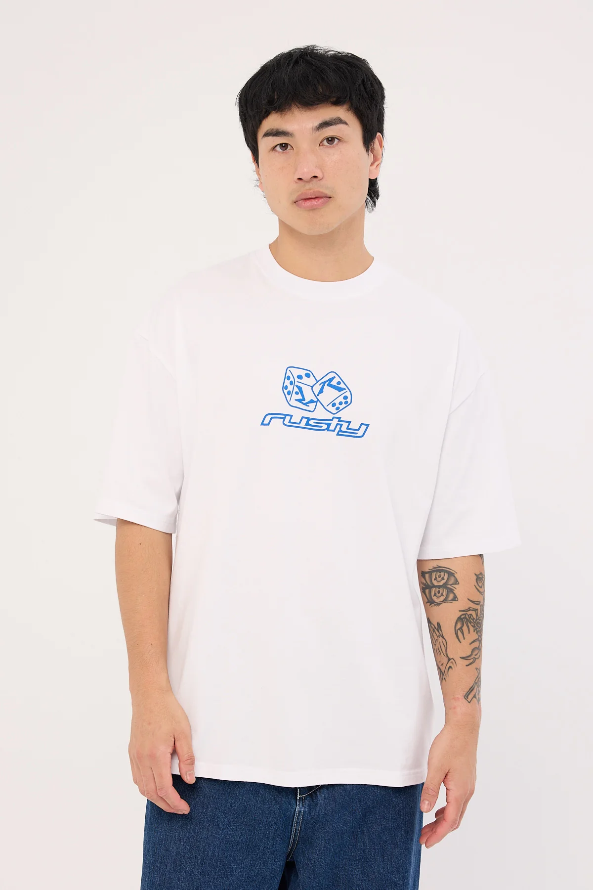 Rusty Double Or Nothing Tee White