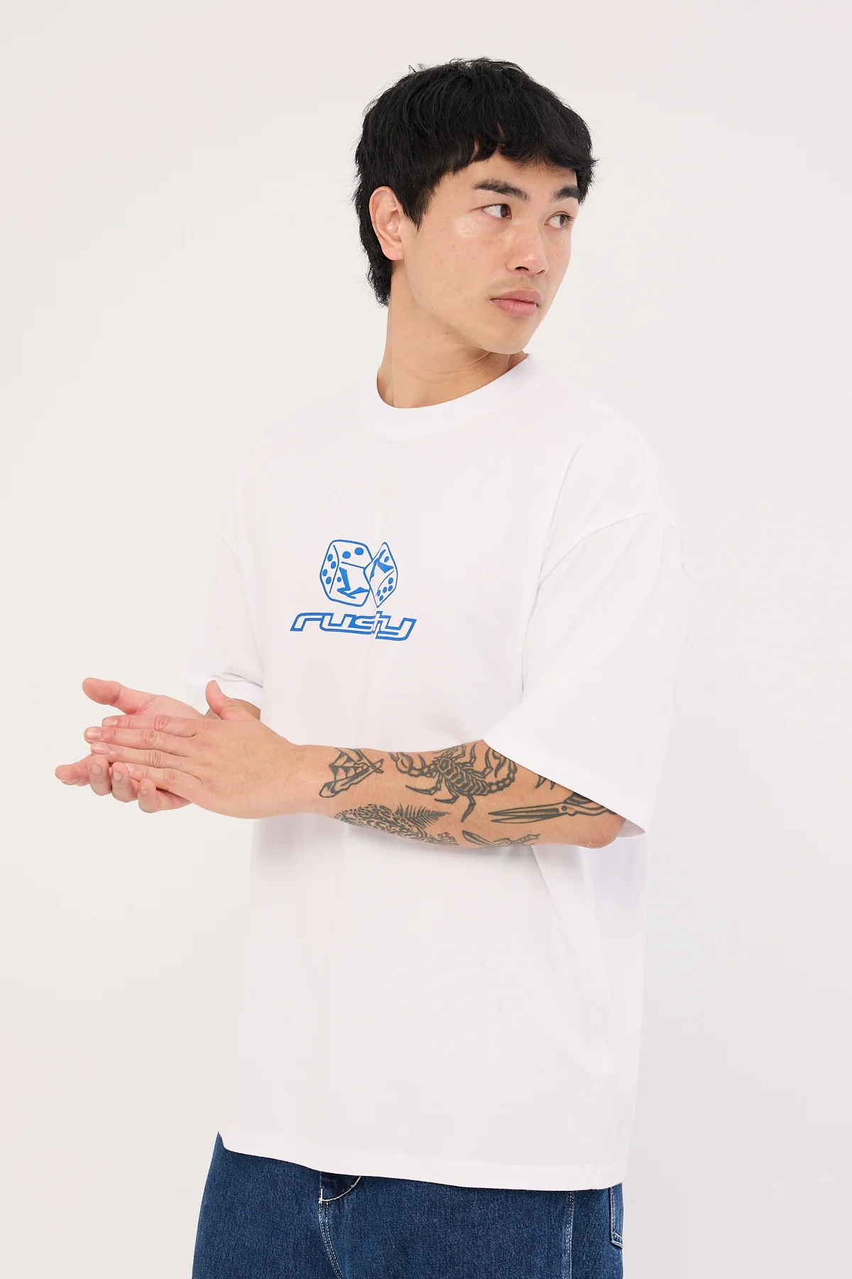 Rusty Double Or Nothing Tee White - Image 4