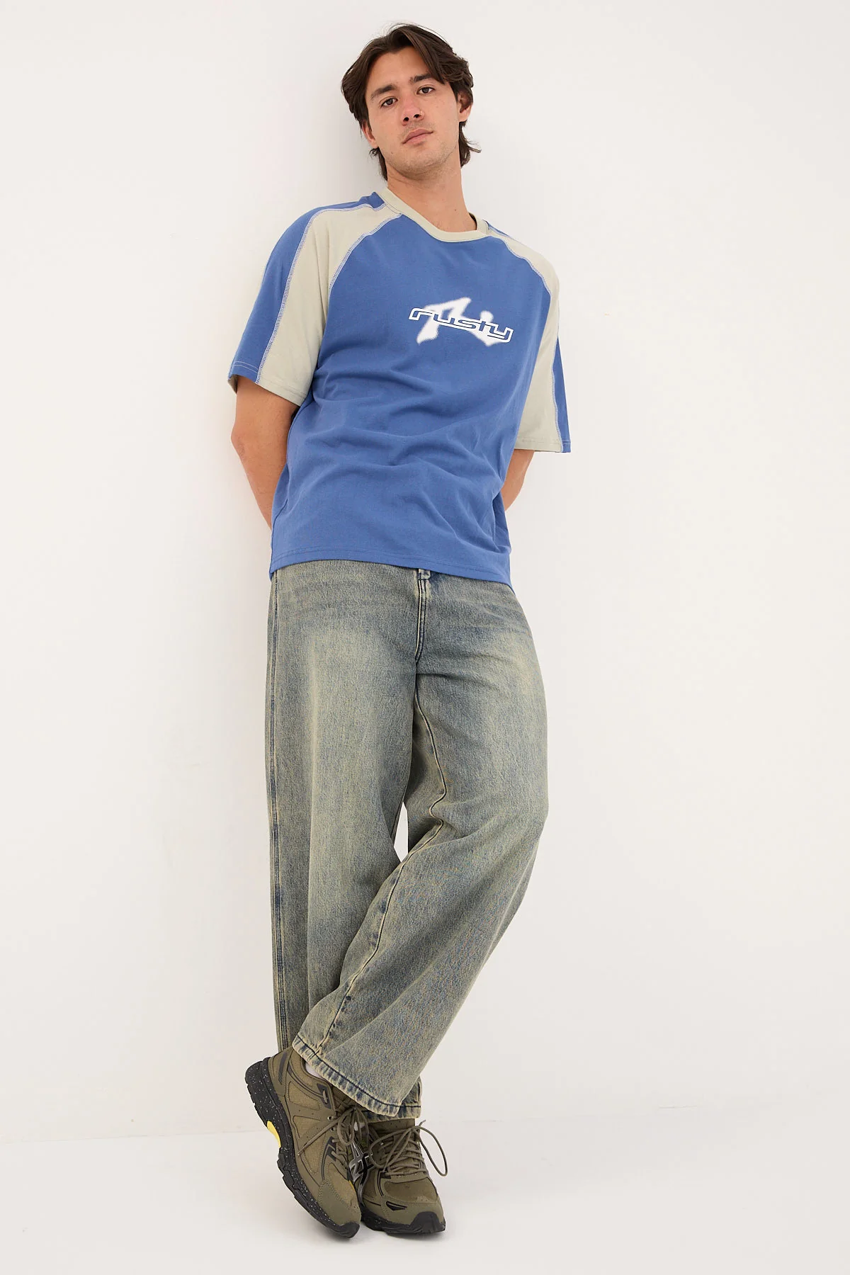 Rusty Fade-R Short Sleeve Tee Atlantic Blue - Image 2
