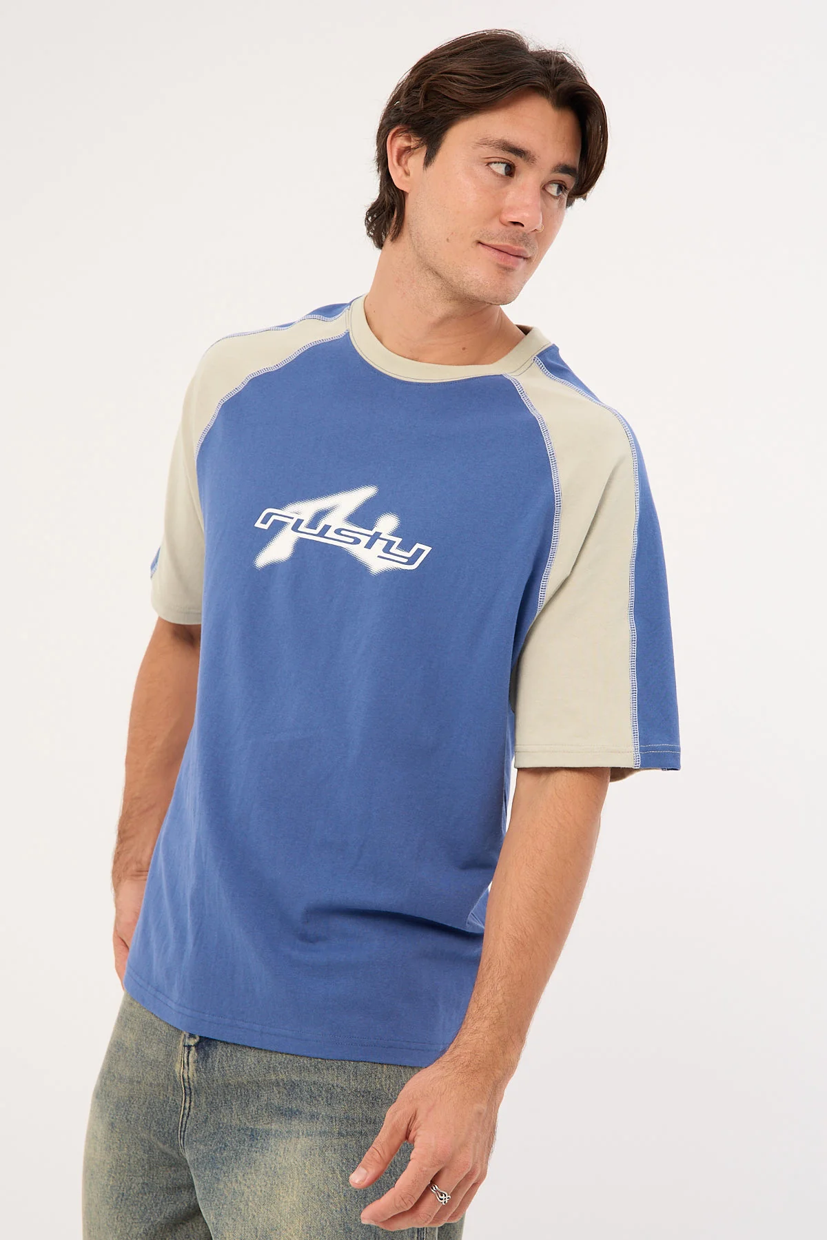 Rusty Fade-R Short Sleeve Tee Atlantic Blue - Image 3