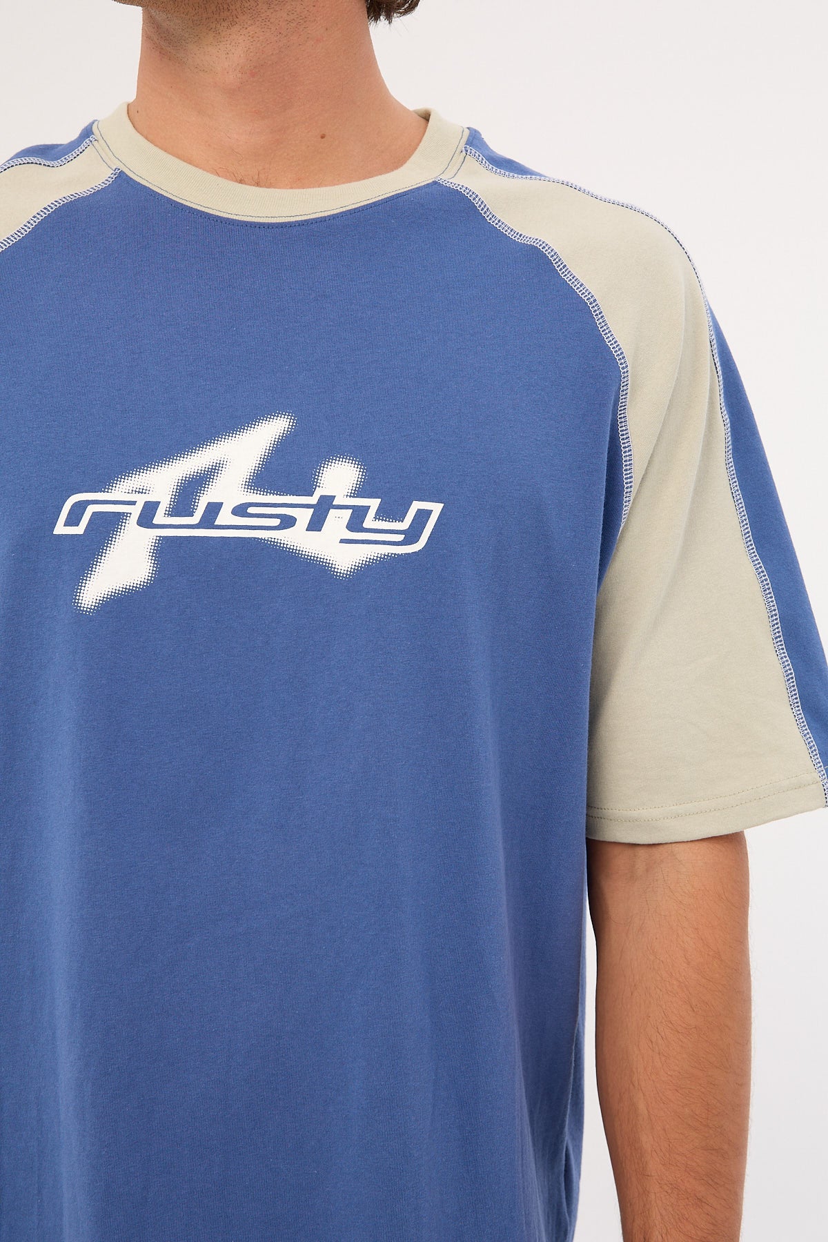 Rusty Fade-R Short Sleeve Tee Atlantic Blue - Image 5
