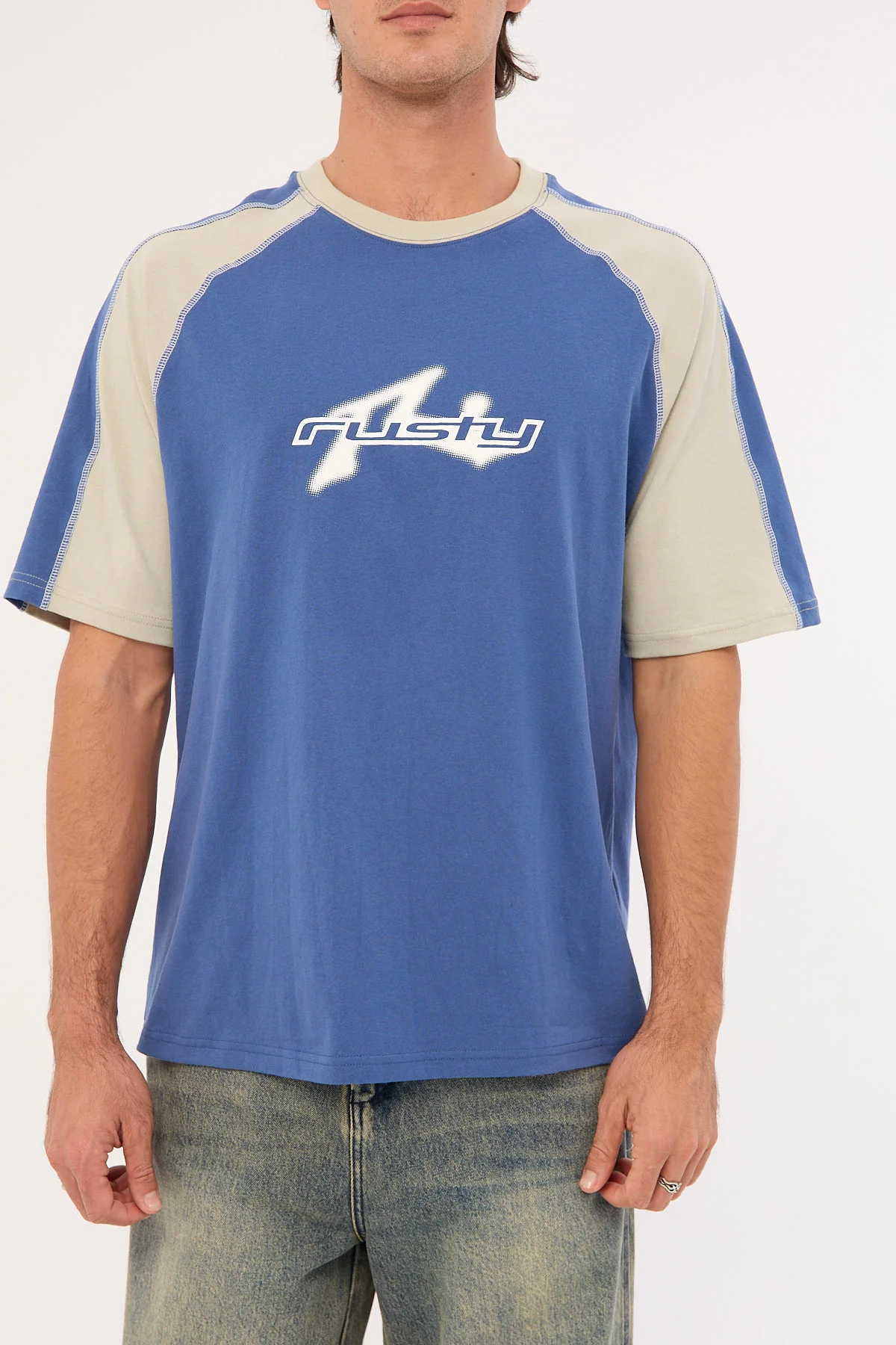 Rusty Fade-R Short Sleeve Tee Atlantic Blue - Image 6