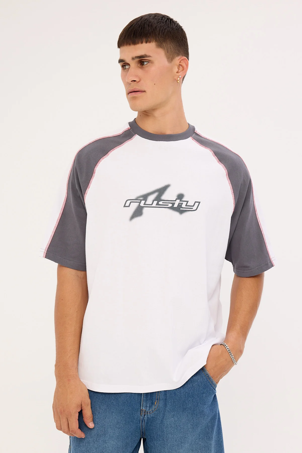 Rusty Fade-R Tee White