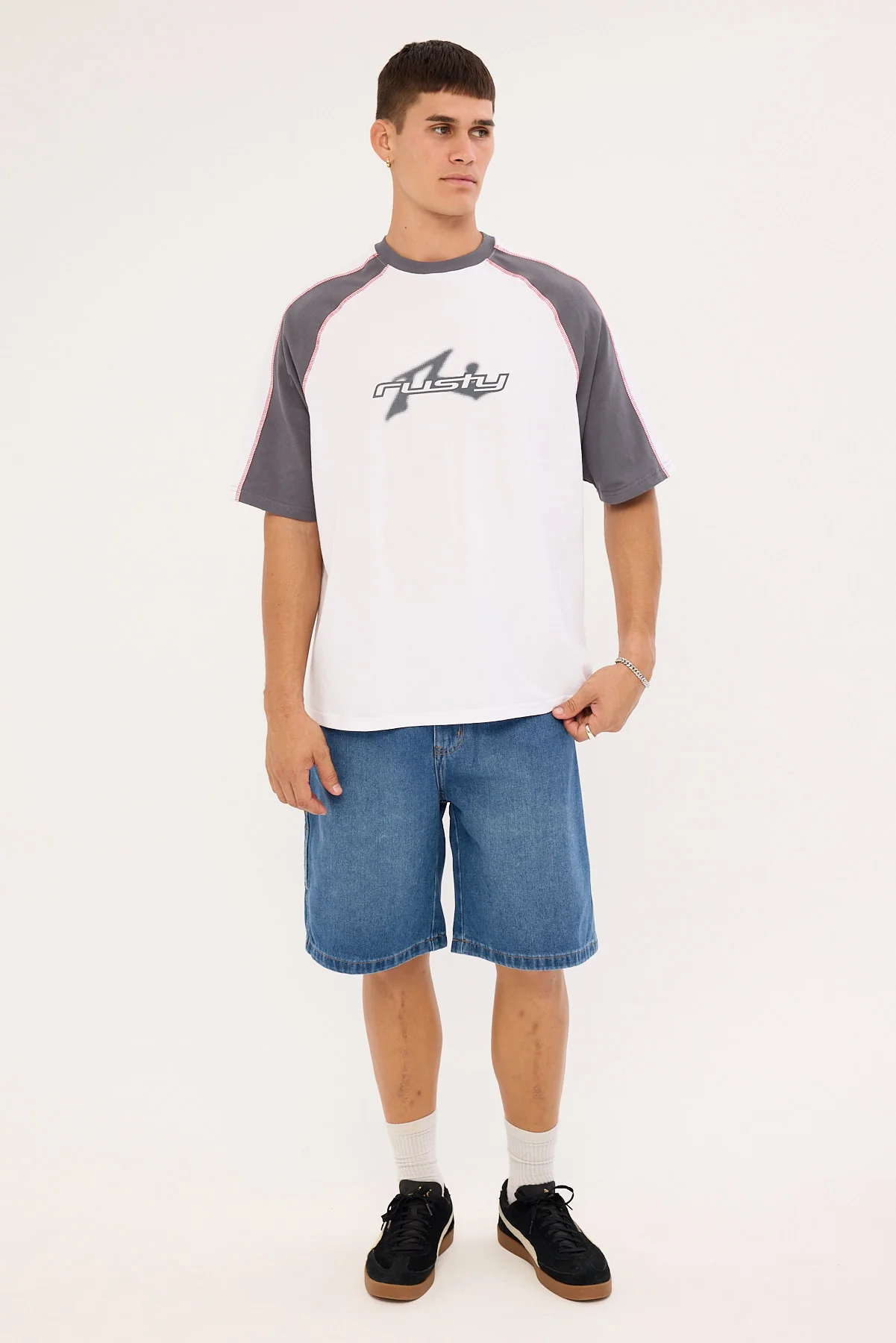 Rusty Fade-R Tee White - Image 2