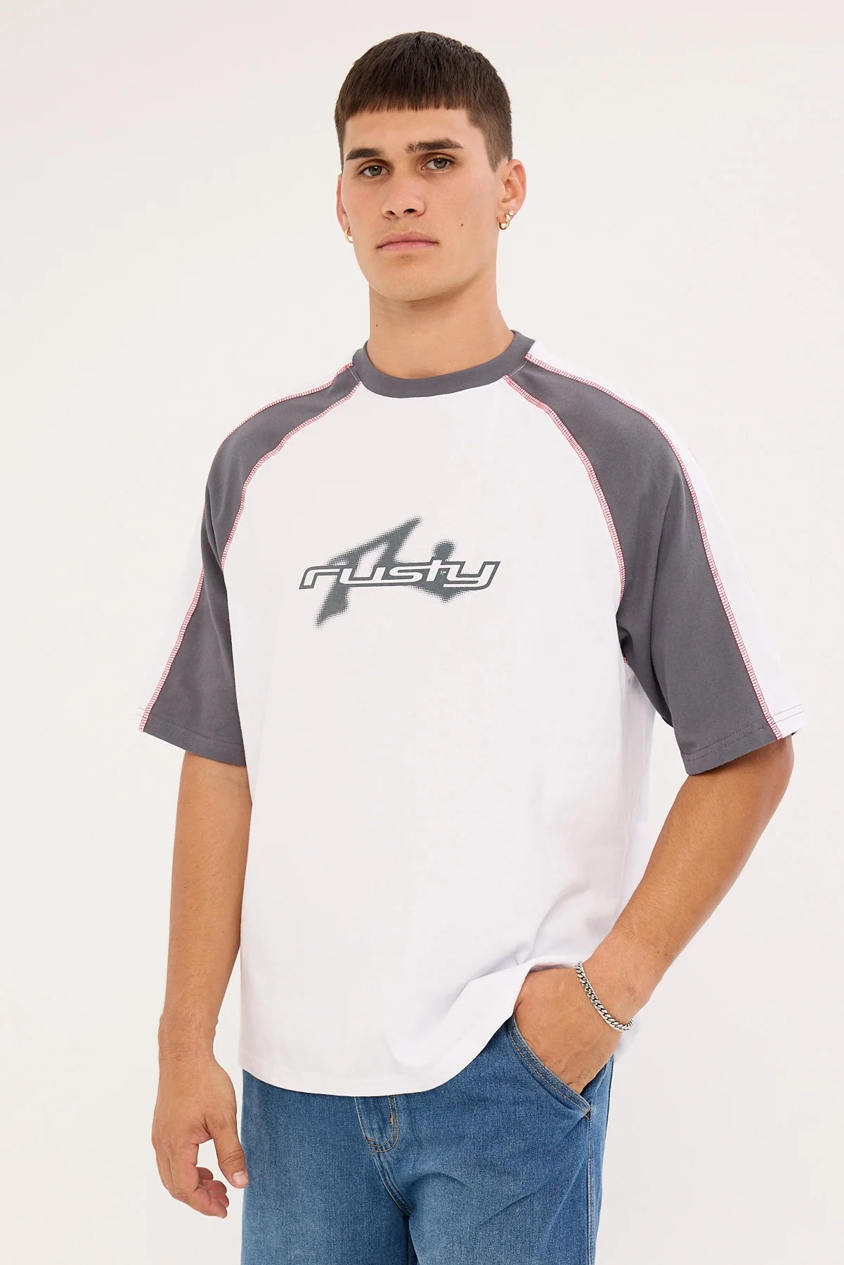 Rusty Fade-R Tee White - Image 4