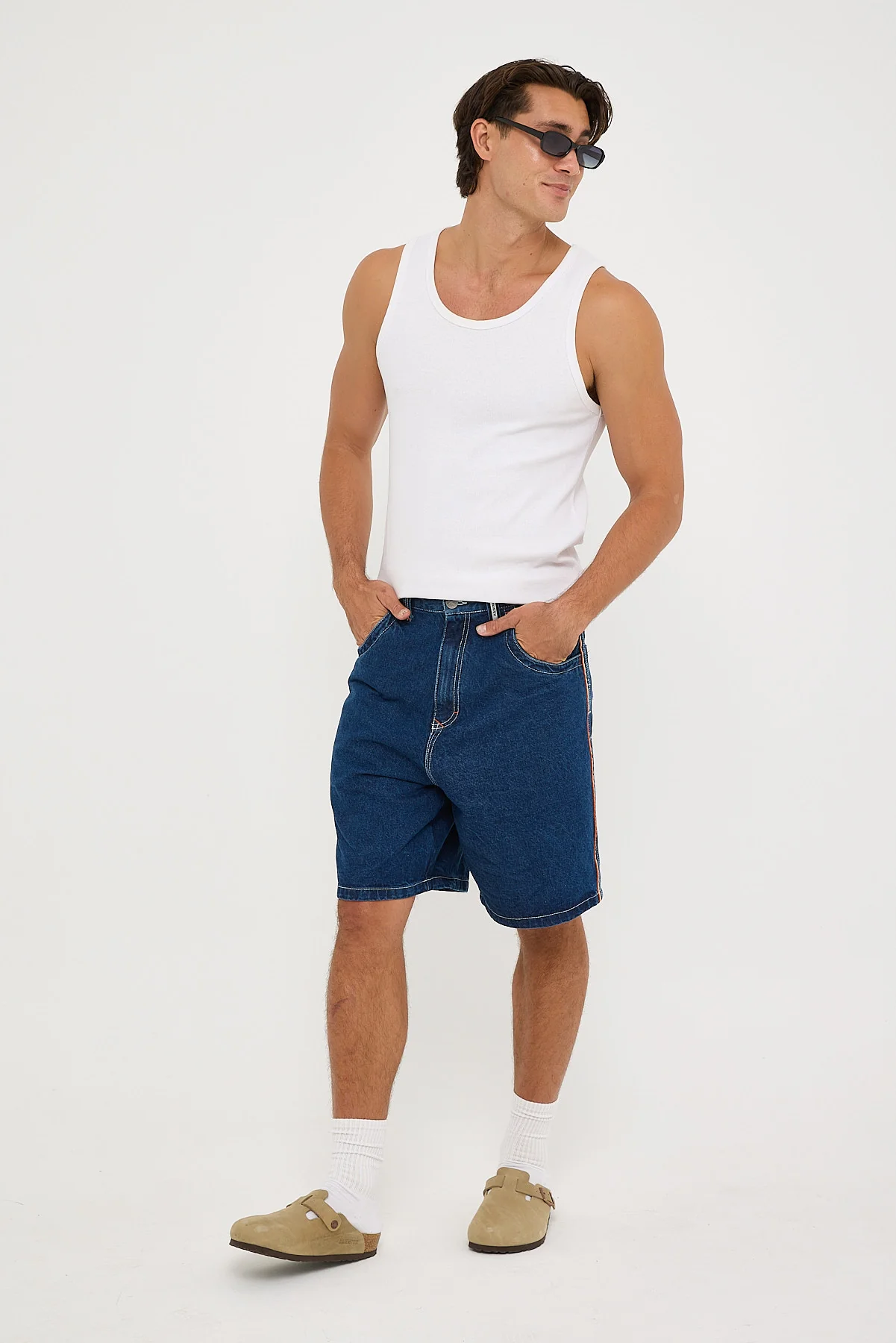 Rusty Flip Daddy 2.0 Jort Deep Sea Blue - Image 3