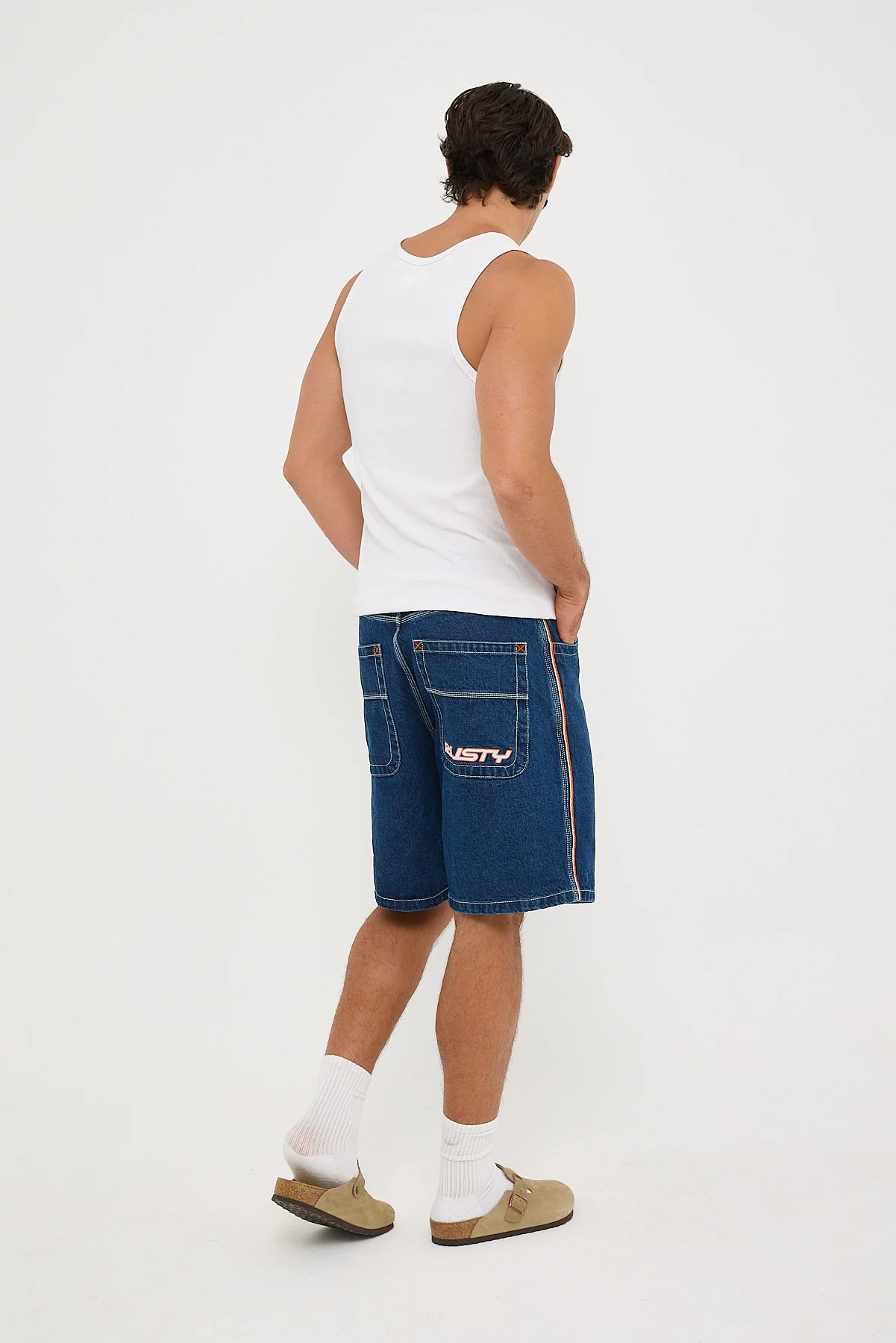Rusty Flip Daddy 2.0 Jort Deep Sea Blue - Image 5
