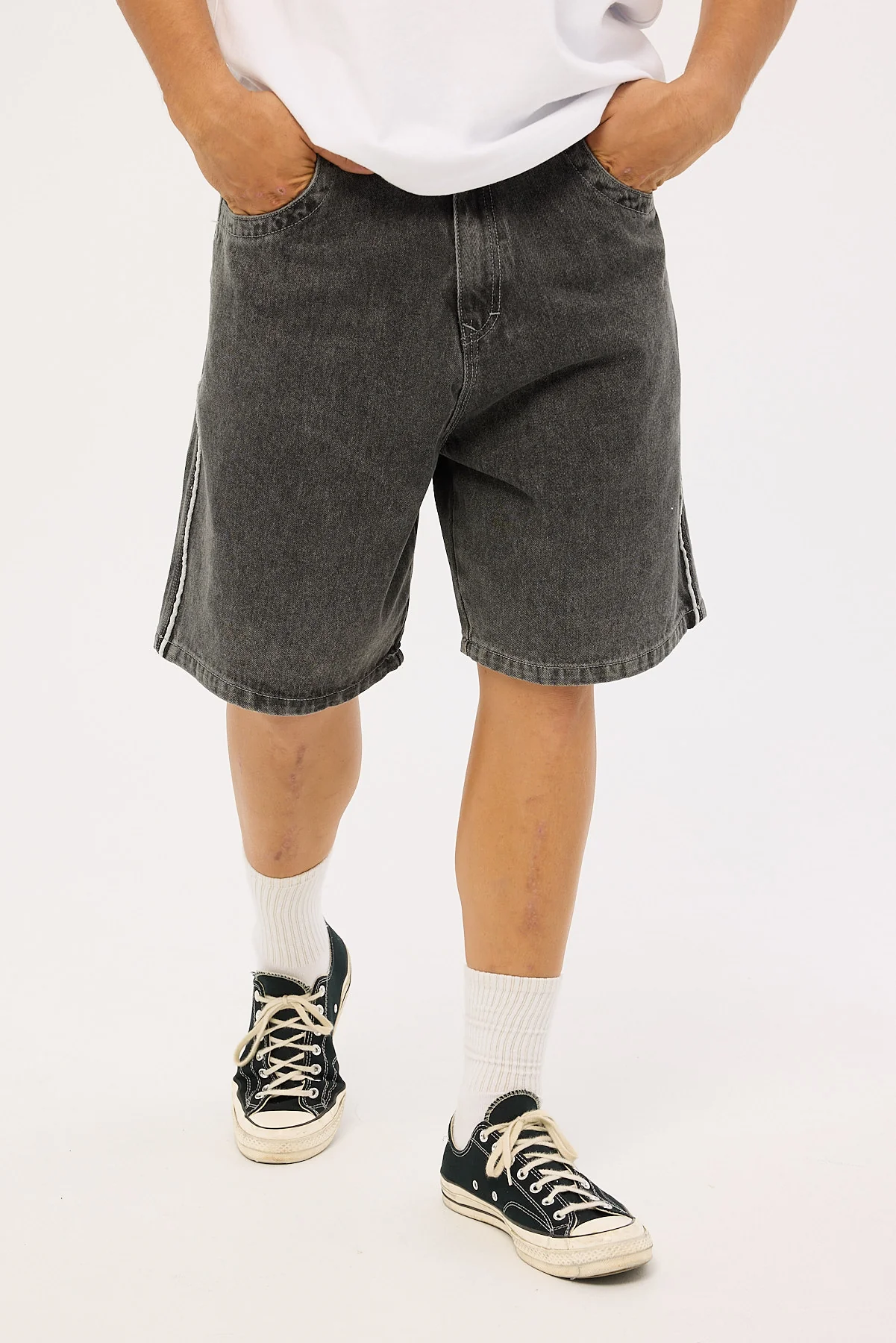 Rusty Flip Daddy 2.0 Jort Stone Black - Image 3
